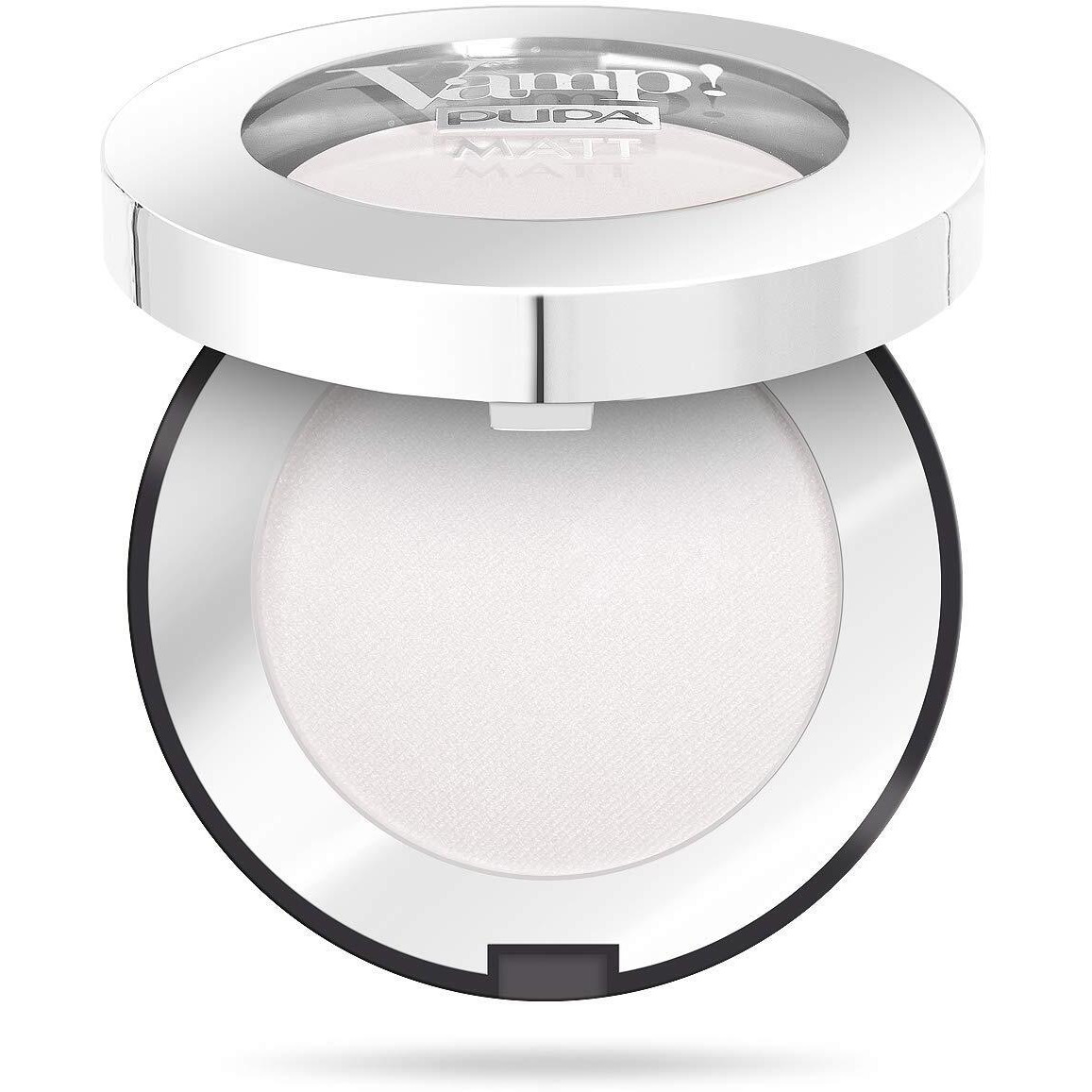 Vamp Matt Compact Eyeshadow - 010 White Chalk by Pupa Milano for Women - 0.088 oz Eye Shadow