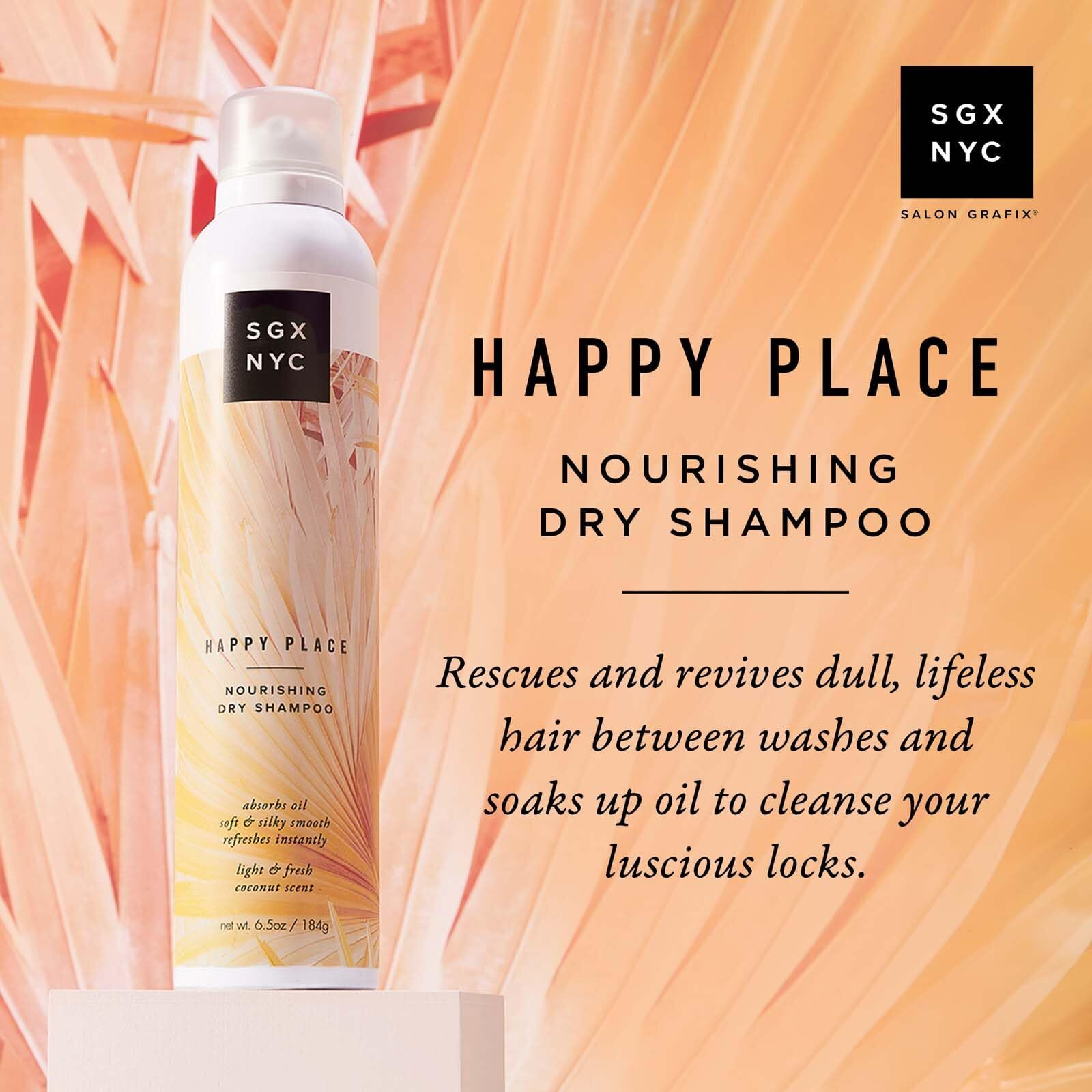 Happy Place Nourishing Dry Shampoo by SGX NYC for Women - 6.5 oz Dry Shampoo
