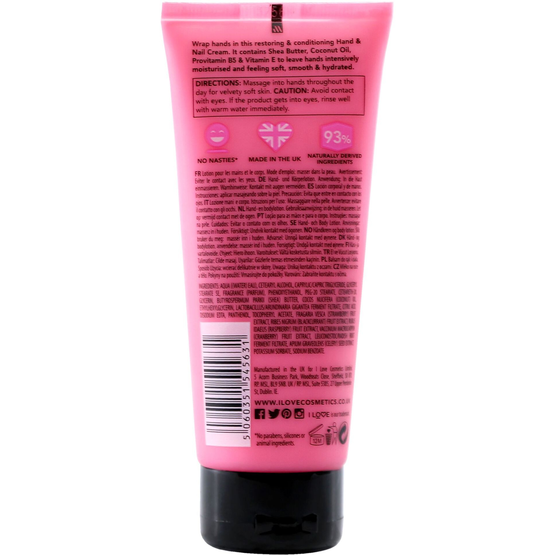 Scented Hand and Nail Cream - Glazed Raspberry