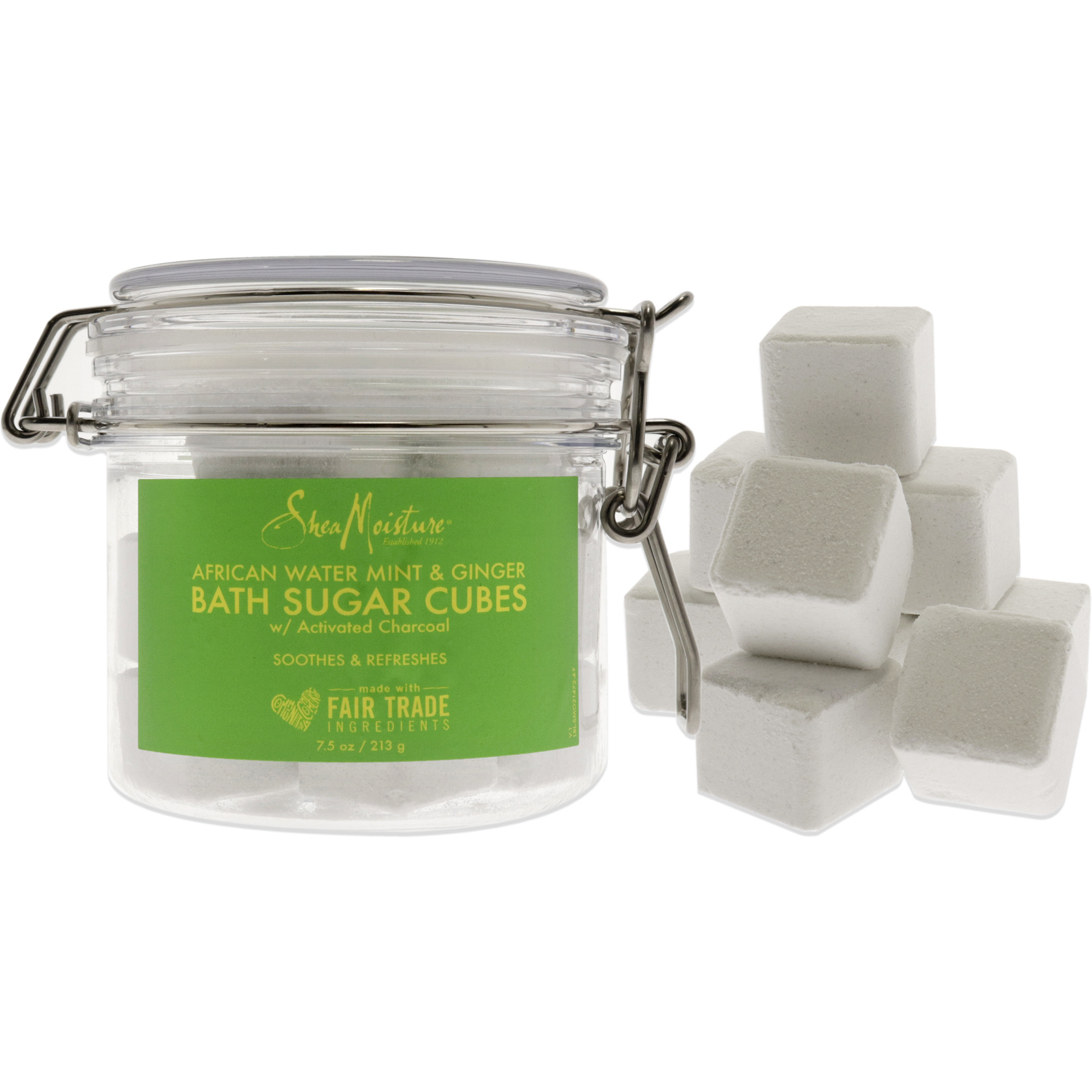 African Water Mint and Ginger Bath Sugar Cubes by Shea Moisture for Unisex - 7.5 oz Bath Soak