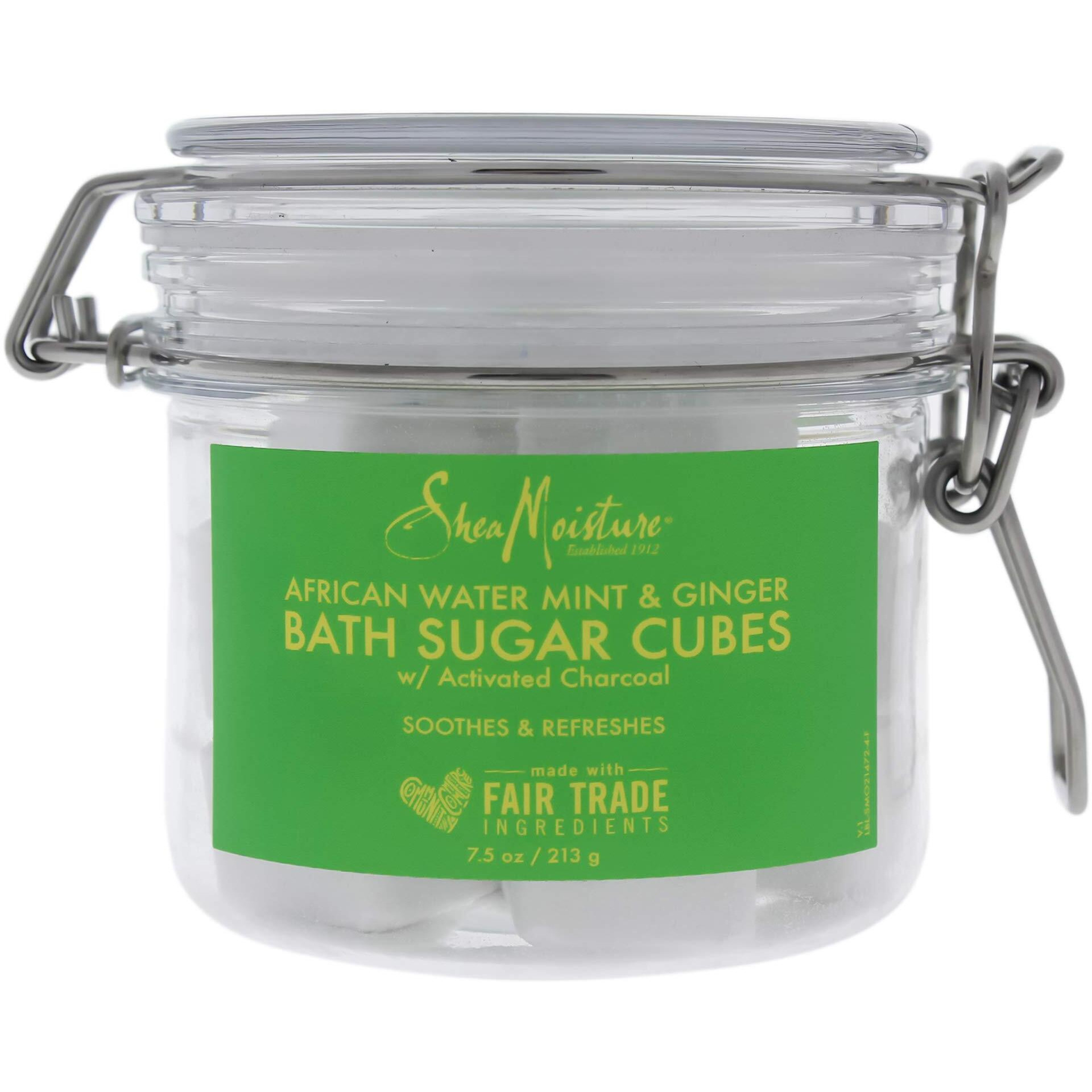 African Water Mint and Ginger Bath Sugar Cubes by Shea Moisture for Unisex - 7.5 oz Bath Soak