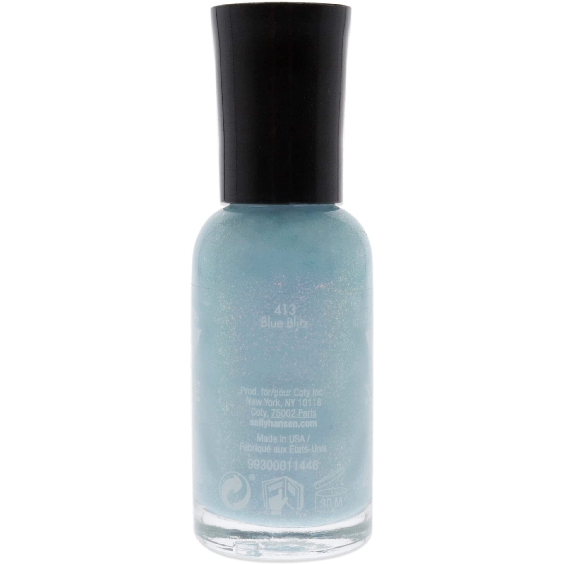Xtreme Wear Nail Color - 413 Blue Blitz by Sally Hansen for Women - 0.4 oz Nail Polish