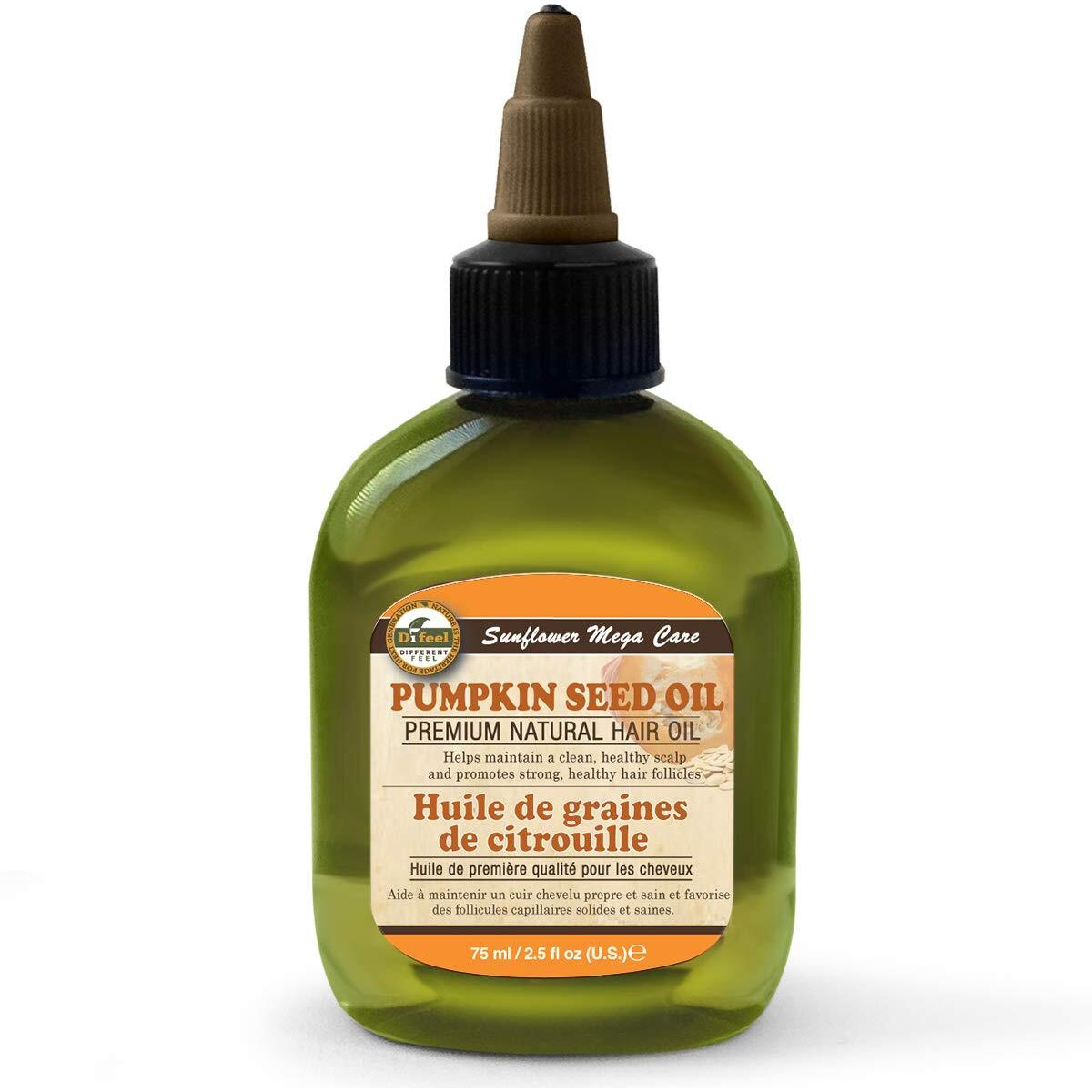 DIFEEL Premium Natural Hair Care Oil, Pumpkin, 2.5 Oz