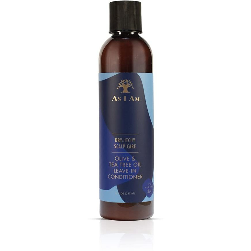 As I Am Dry & Itchy Scalp Care Leave In Conditioner - 8 ounce - Enriched with Piroctone Olamine, Ceramides, Olive Oil, and Tea Tree Oil