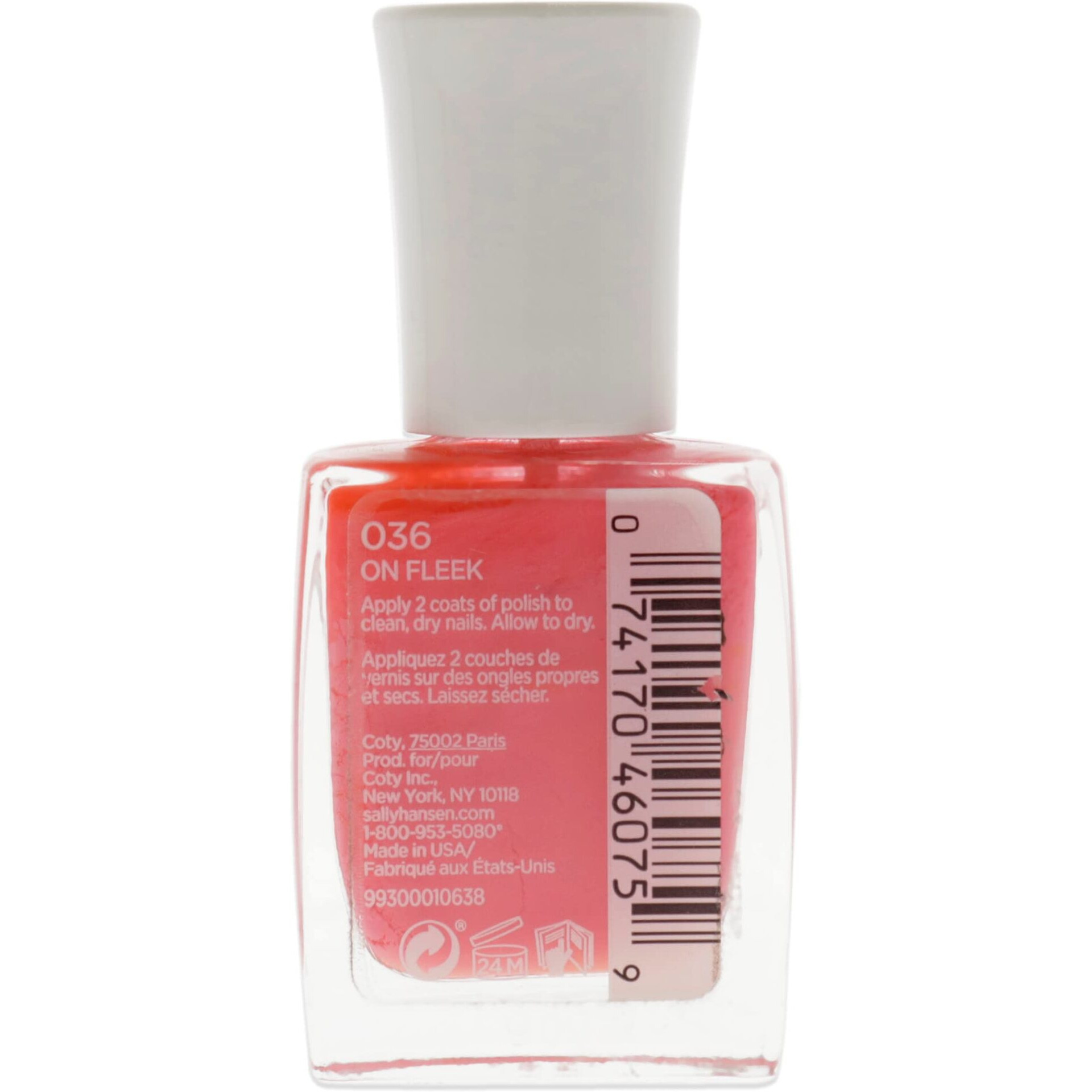 Mega Strength Nail Color - 036 On Fleek by Sally Hansen for Women - 0.4 oz Nail Polish