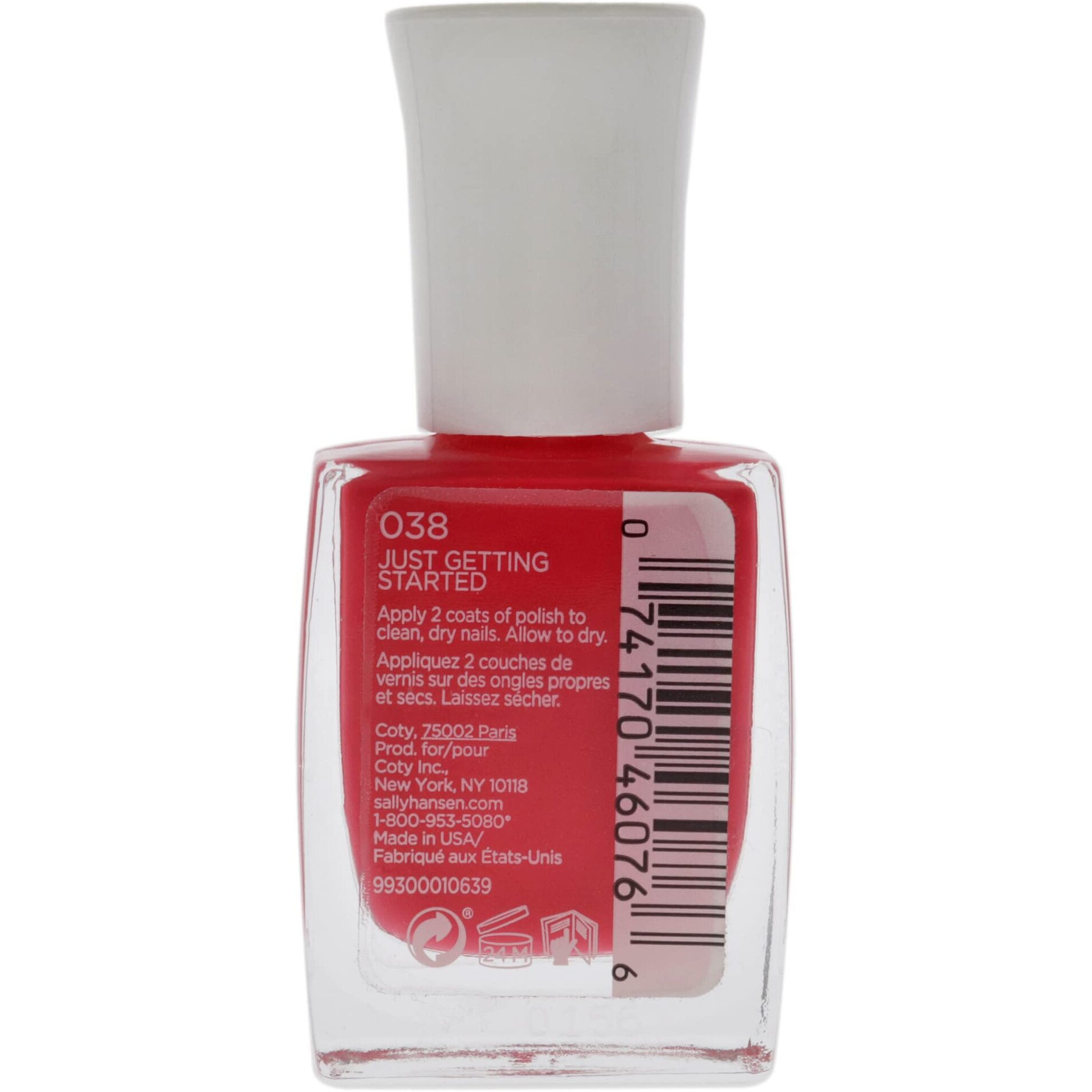 Mega Strength Nail Color - 038 Just Getting Started by Sally Hansen for Women - 0.4 oz Nail Polish