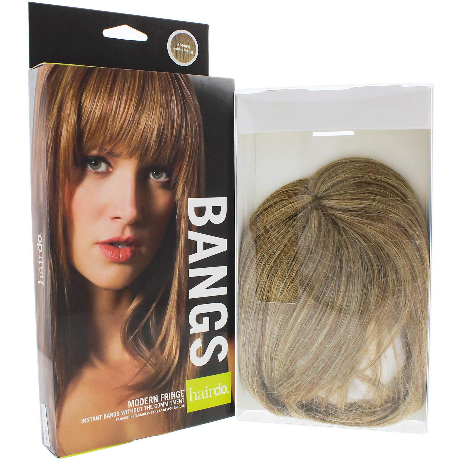 Modern Fringe Clip In Bang - R14 88H Golden Wheat by Hairdo for Women - 1 Pc Hair Extension