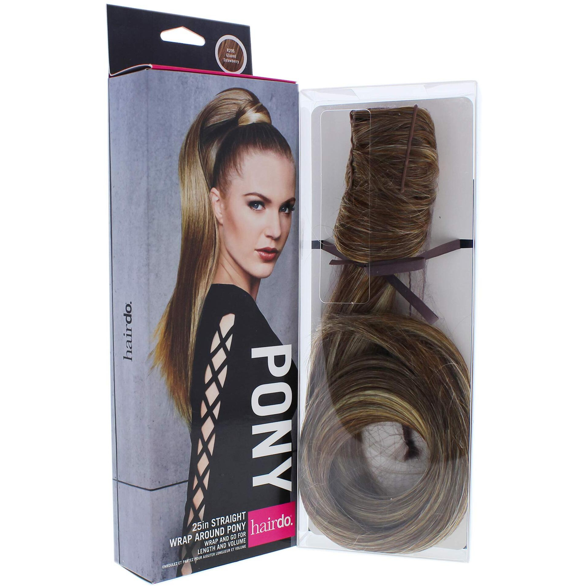Straight Wrap Around Pony - R29S Glazed Strawberry by Hairdo for Women - 25 Inch Hair Extension