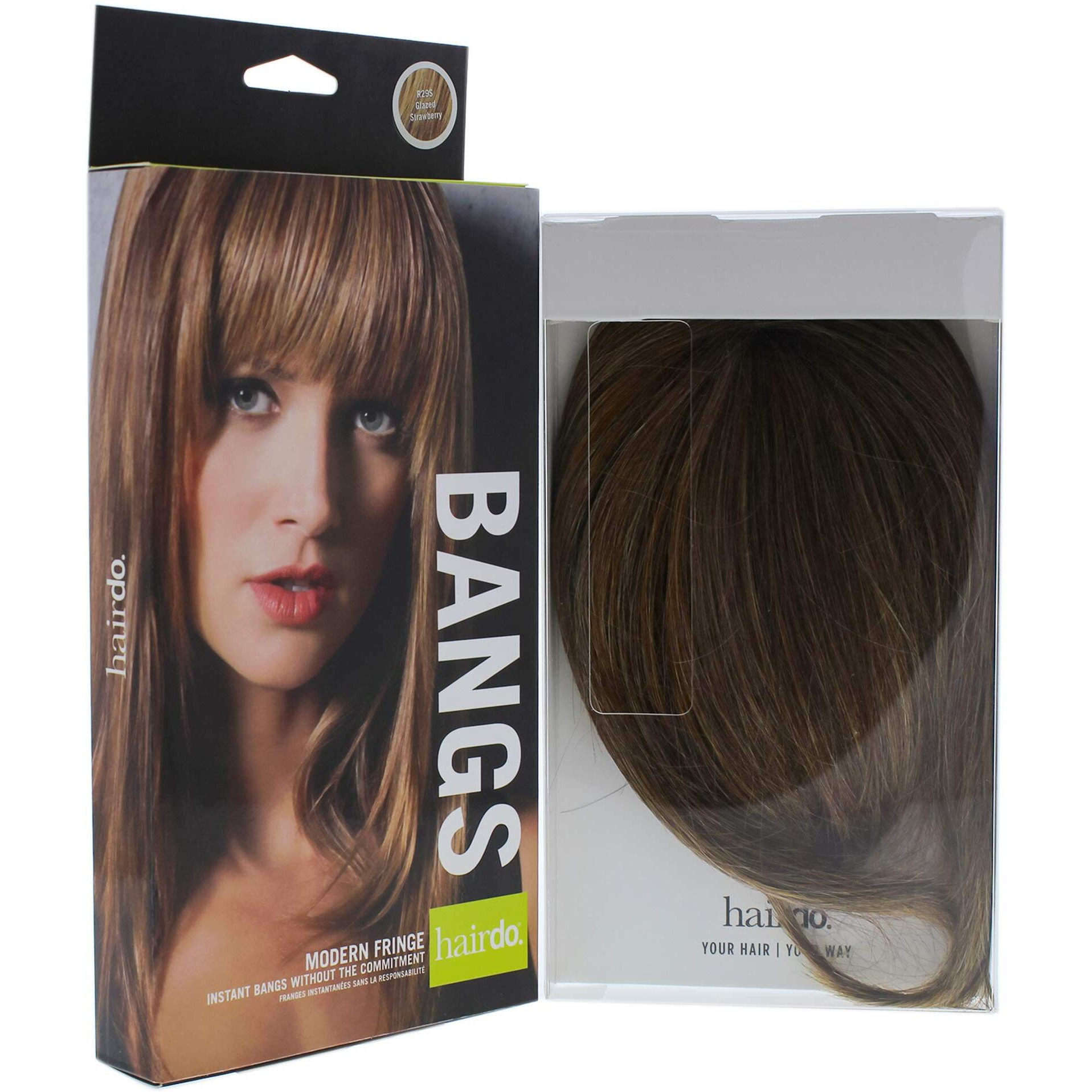 Modern Fringe Clip In Bang - R29S Glazed Strawberry by Hairdo for Women - 1 Pc Hair Extension