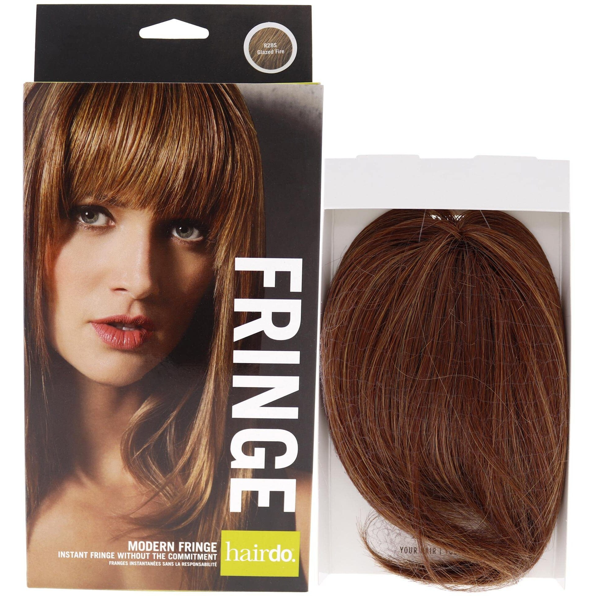 Modern Fringe Clip In Bang - R28S Glazed Fire by Hairdo for Women - 1 Pc Hair Extension
