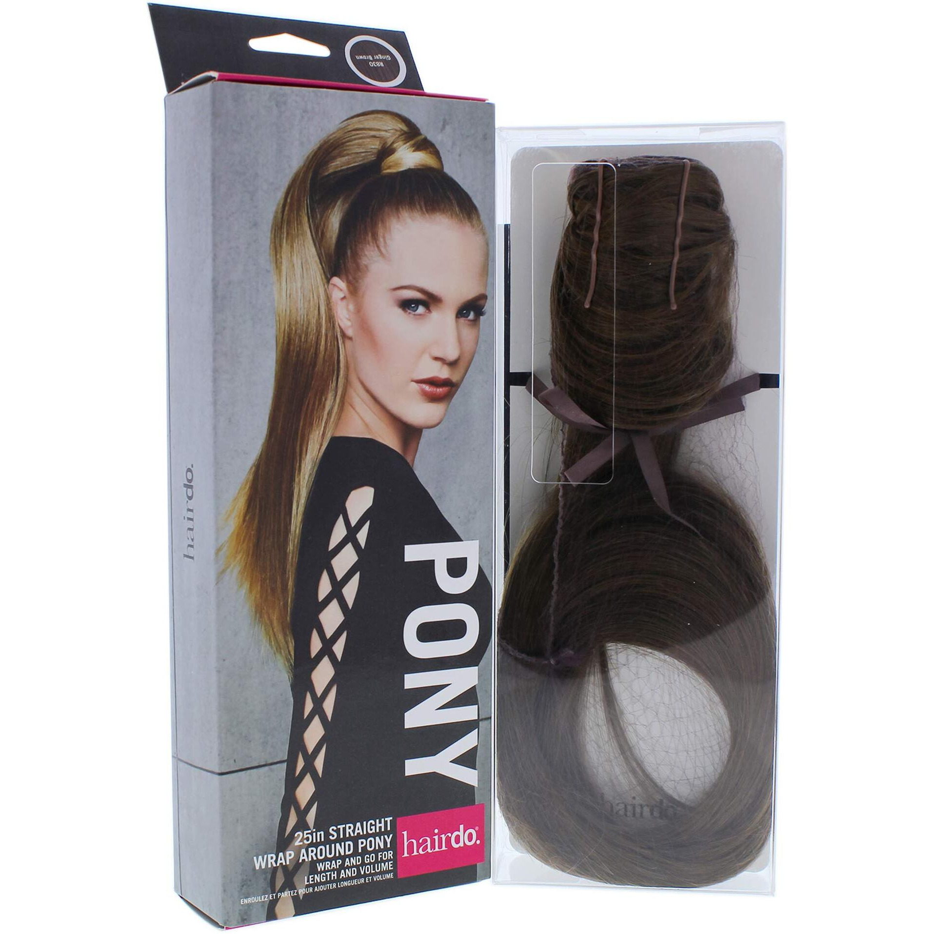 Straight Wrap Around Pony - R830 Ginger Brown by Hairdo for Women - 25 Inch Hair Extension