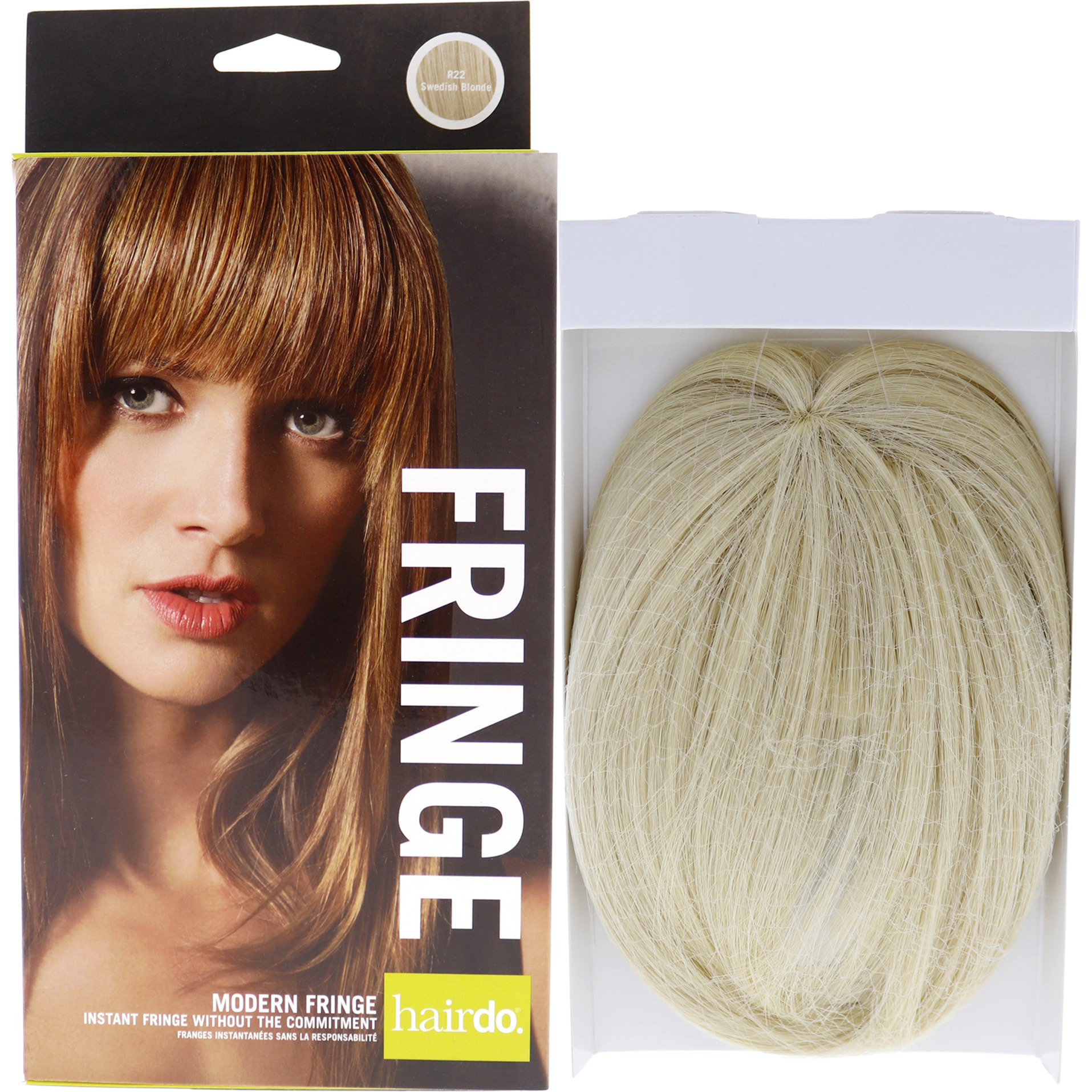 Modern Fringe Clip In Bang - R22 Swedish Blonde by Hairdo for Women - 1 Pc Hair Extension