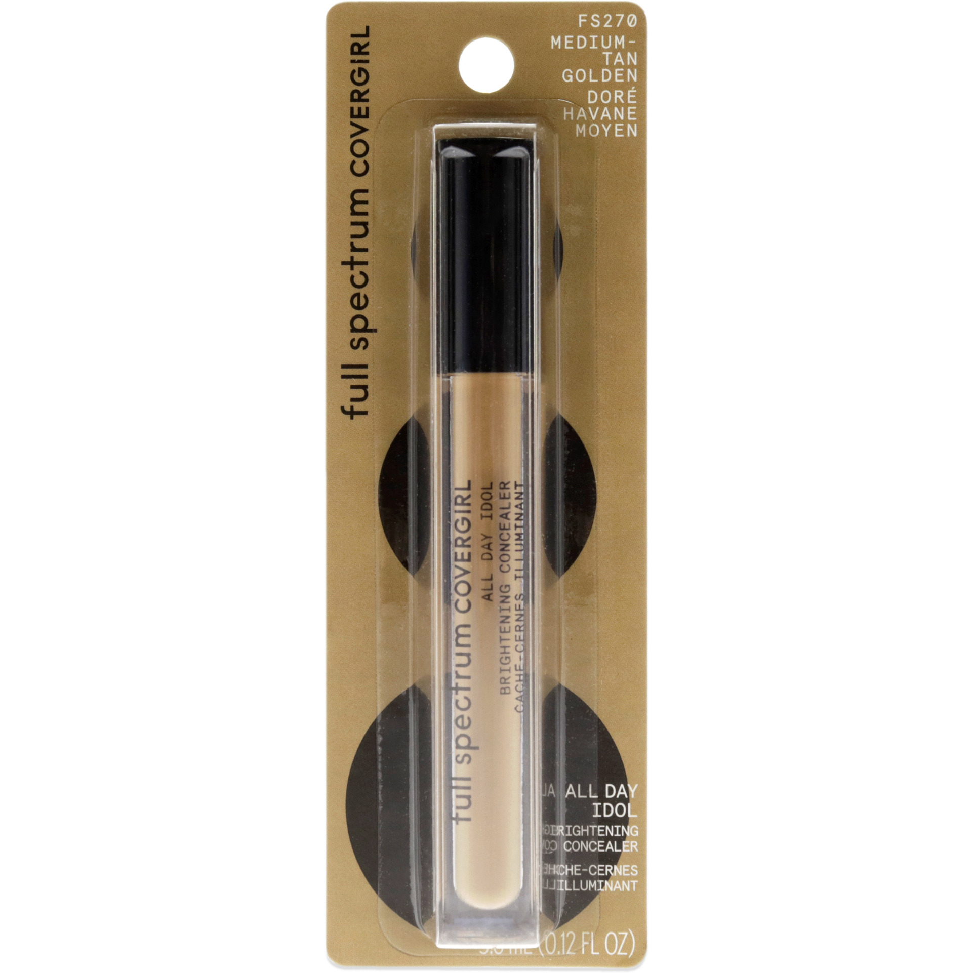 Full Spectrum All Day Idol - FS270 Medium Tan Golden by CoverGirl for Women - 0.12 oz Concealer