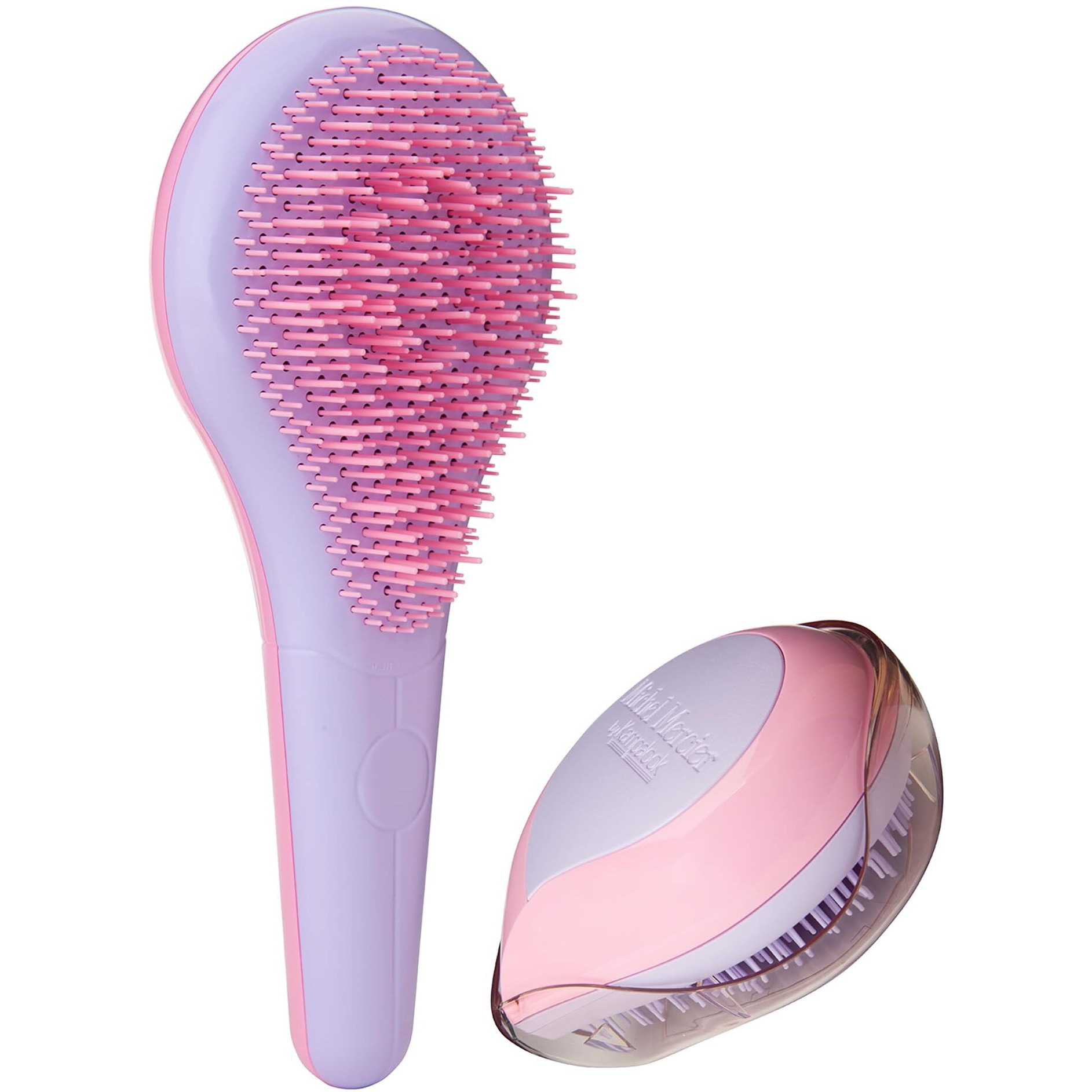 Home and Travel Detangler Set - Fine Hair by Michel Mercier for Unisex - 2 Pc The Classic Detangler Brush, The Travel Detangler Brush