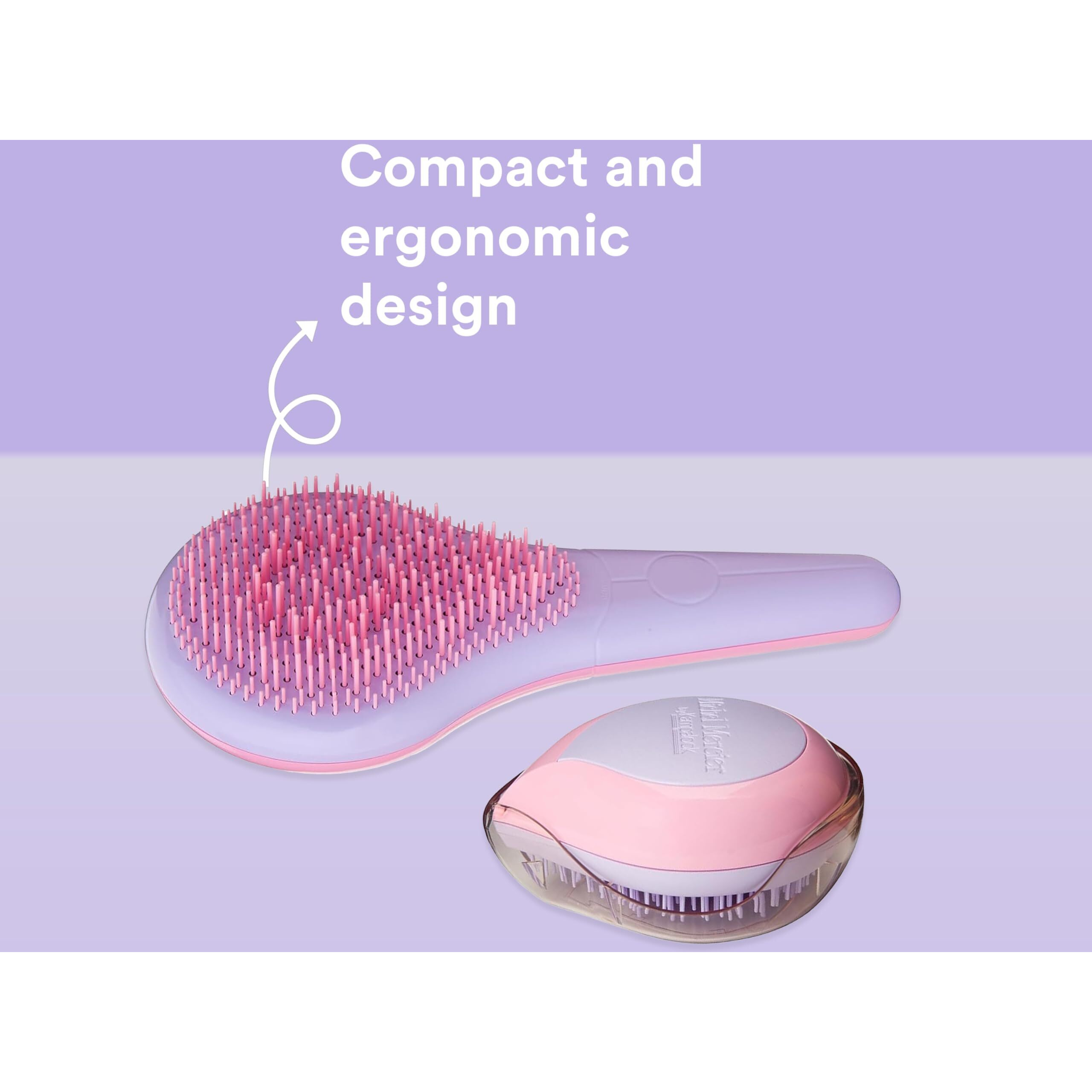 Home and Travel Detangler Set - Fine Hair by Michel Mercier for Unisex - 2 Pc The Classic Detangler Brush, The Travel Detangler Brush