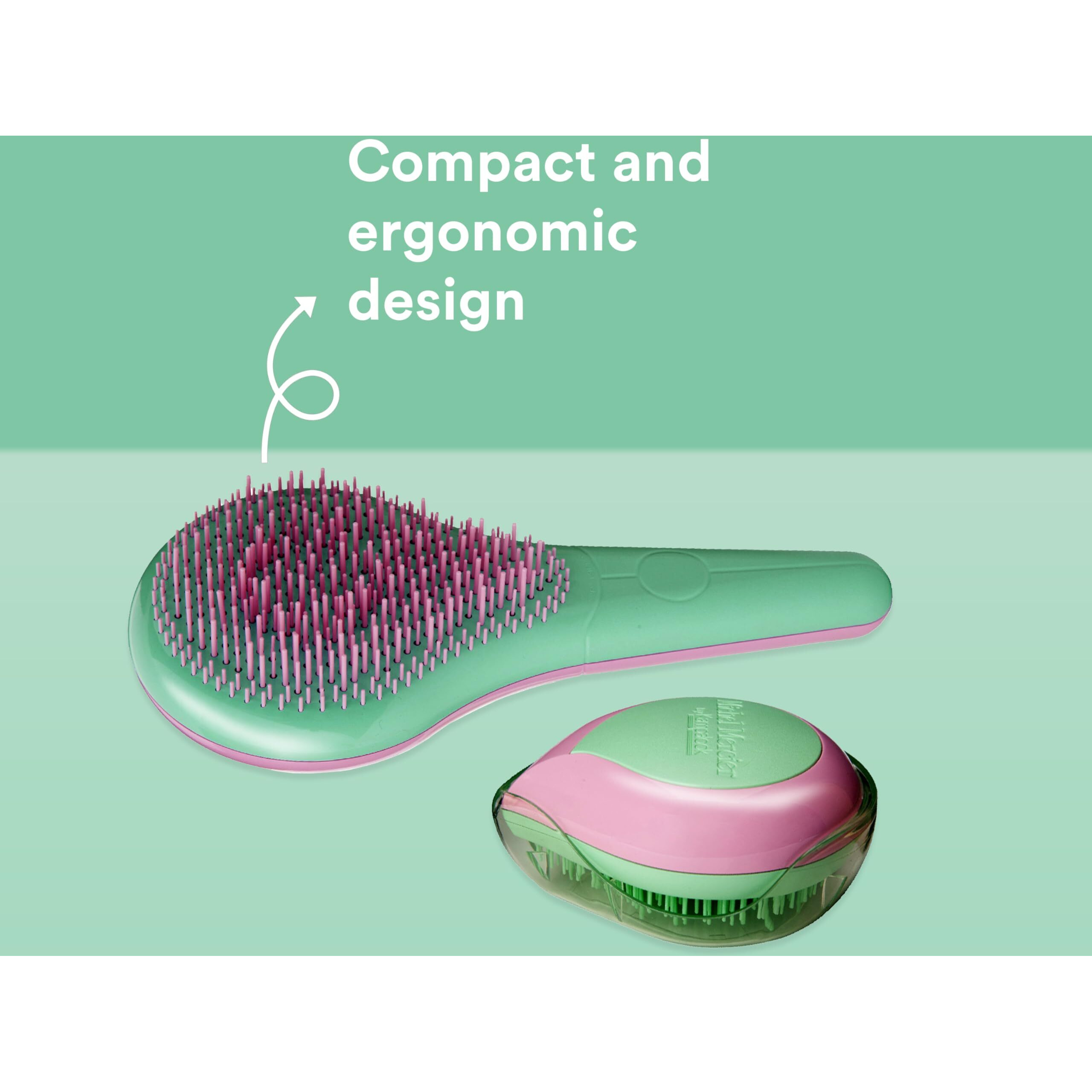 Home and Travel Detangler Set - Regular Hair by Michel Mercier for Unisex - 2 Pc The Classic Detangler Brush, The Travel Detangler Brush