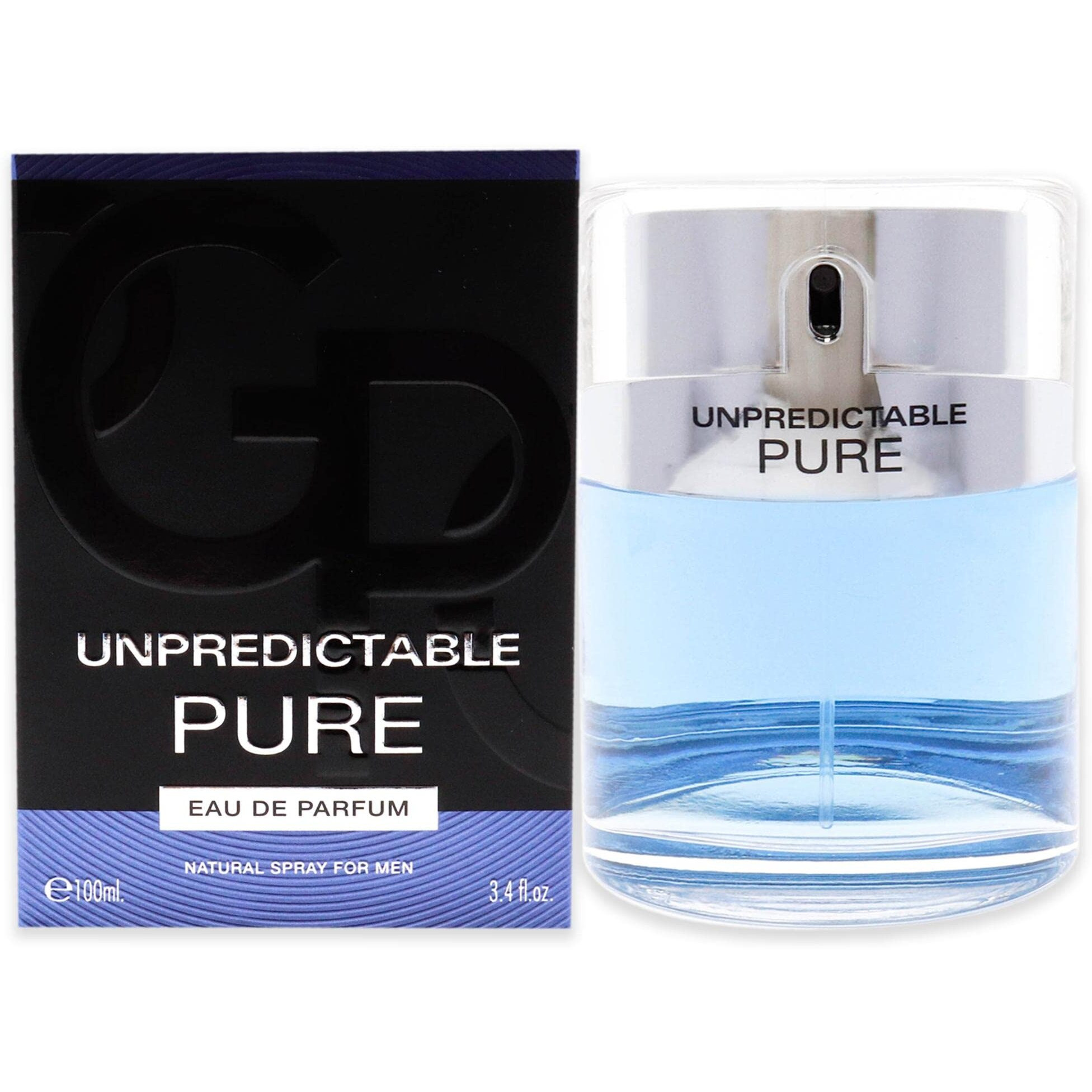 Unpredictable Pure by Glenn Perri, 3.4 oz Eau De Parfum Spray for Men
