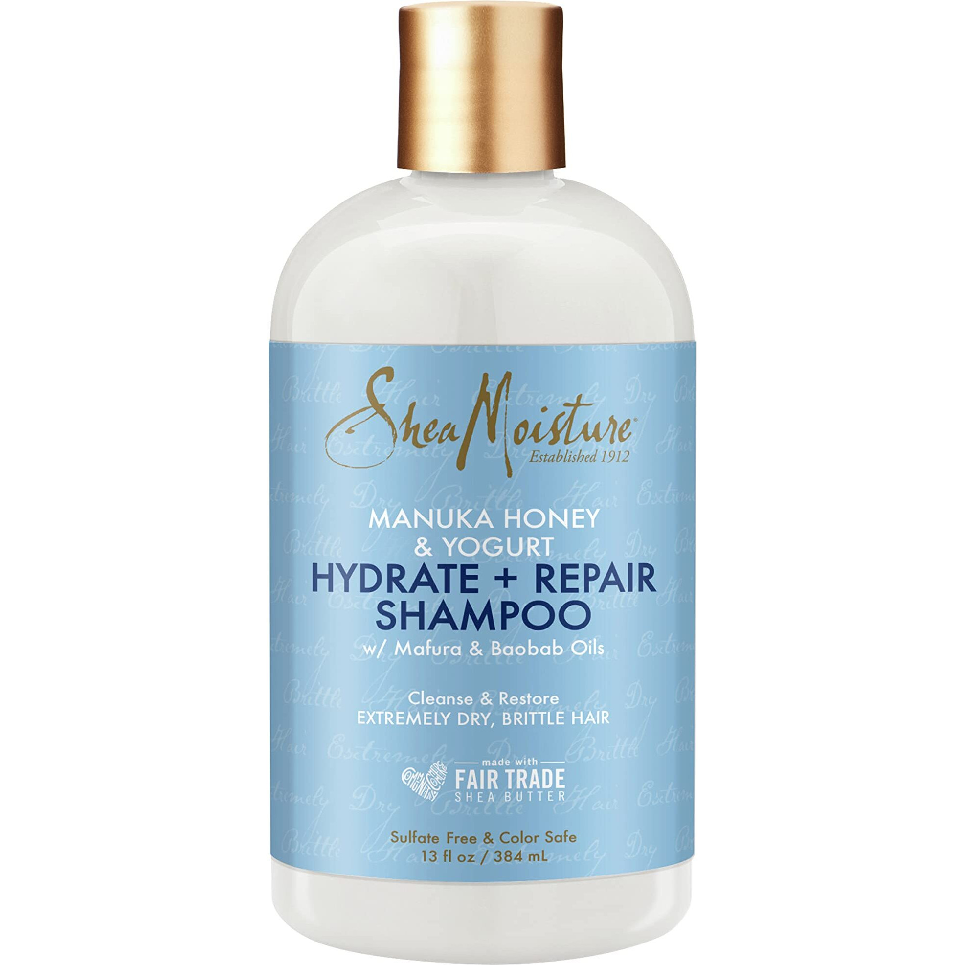 SheaMoisture Shampoo Hydrate and Repair for Damaged Hair with Manuka Honey and Shea Butter 13 oz