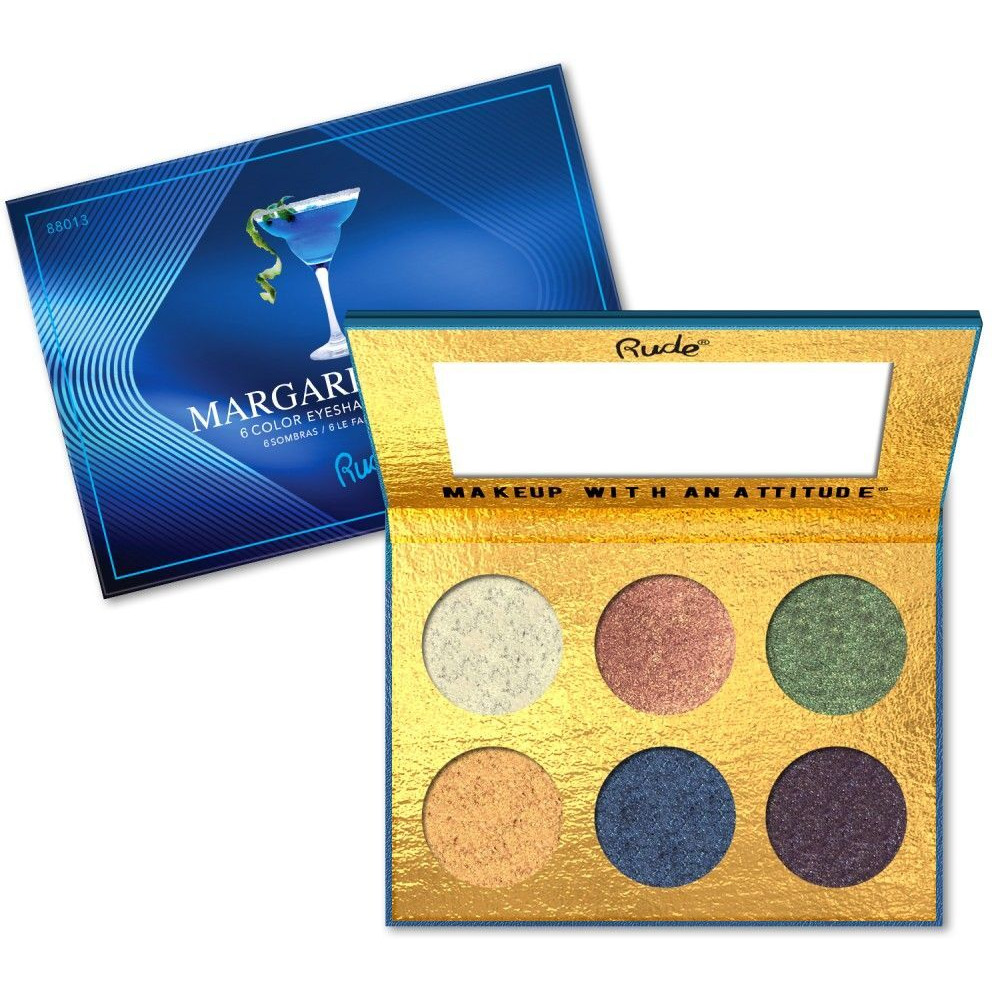RUDE cocktail Party 6 color Eyeshadow Palette - Margarita Azul(D0102H2B56Y)