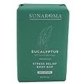 Sunaroma Soap Bar Eucalyptus With Tea Tree + Ginger 8 Ounce (3 Pack)