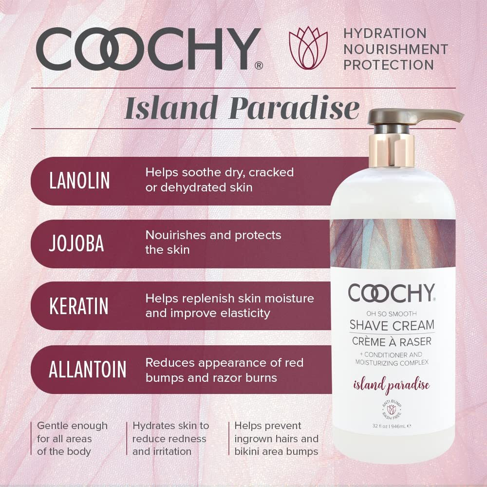 Coochy Shave Cream Island Paradise 32oz