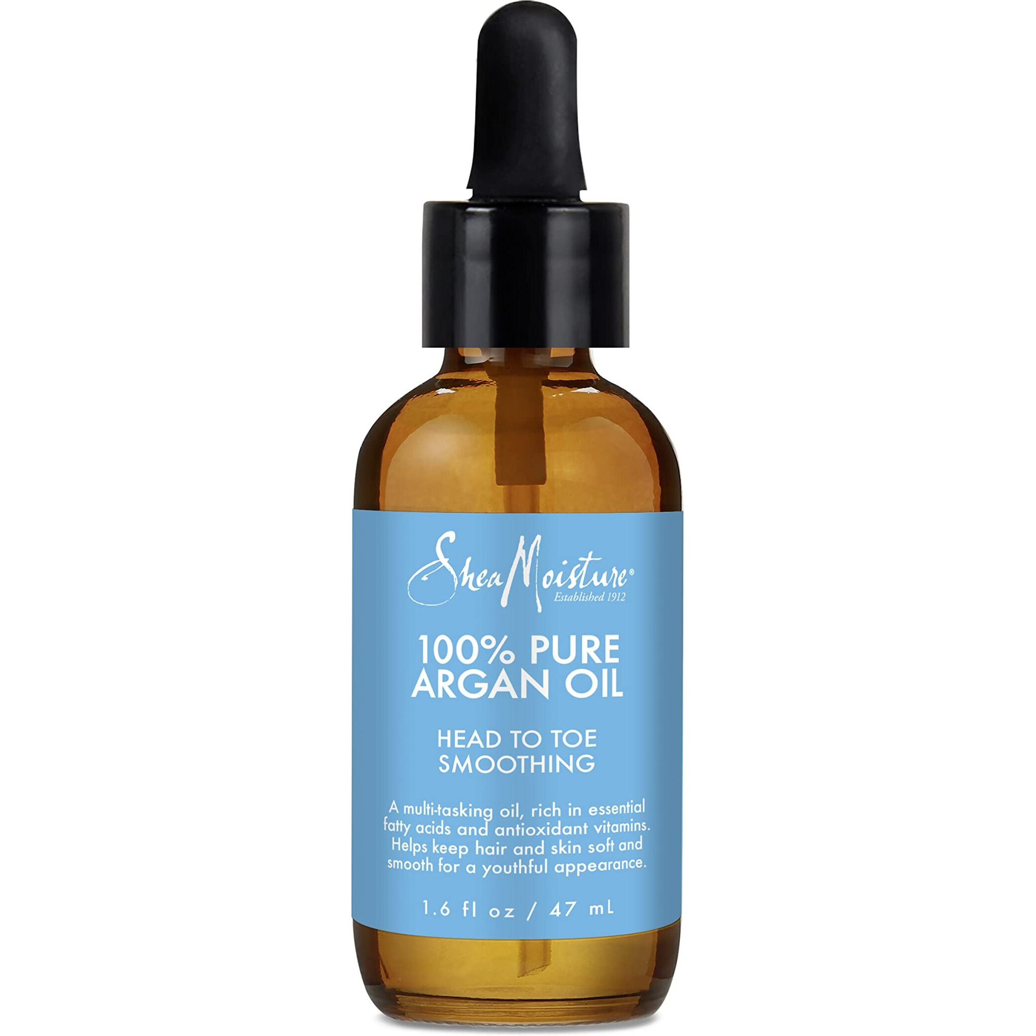 Sheamoisture Multi-Tasking Oil for Smooth Hair and Skin 100% Pure Argan Oil Head-to-Toe Formula 1.6 Fl Oz