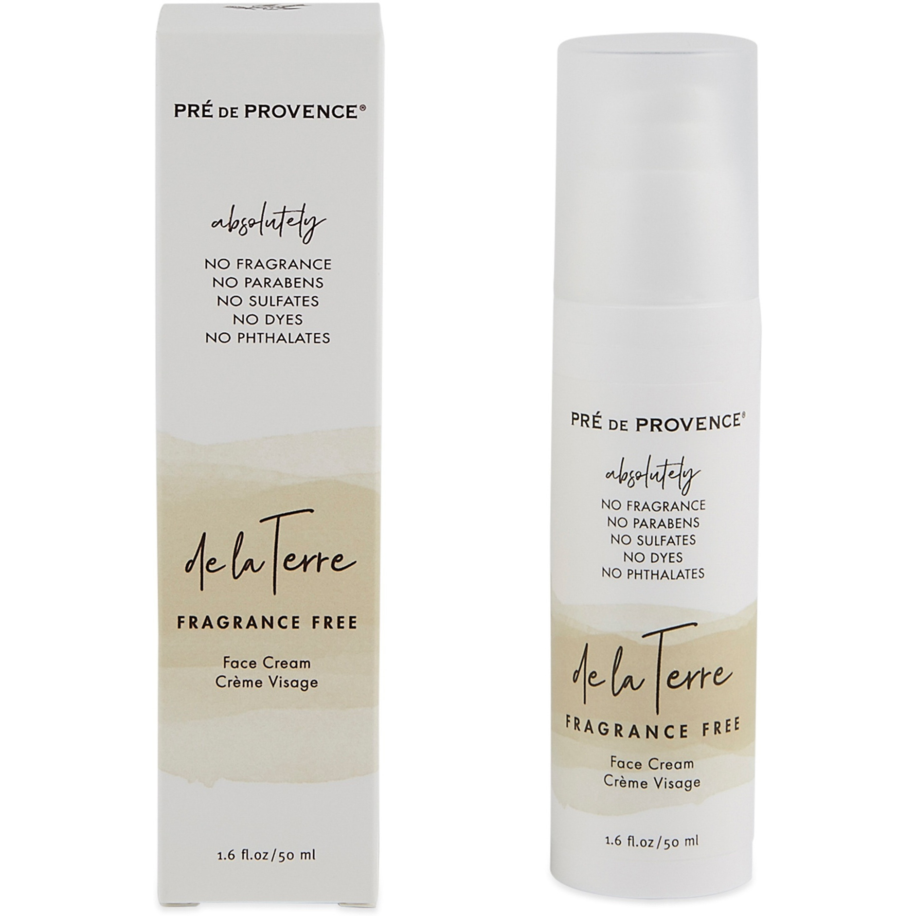 De La Terre - Unscented Face Cream 50ml