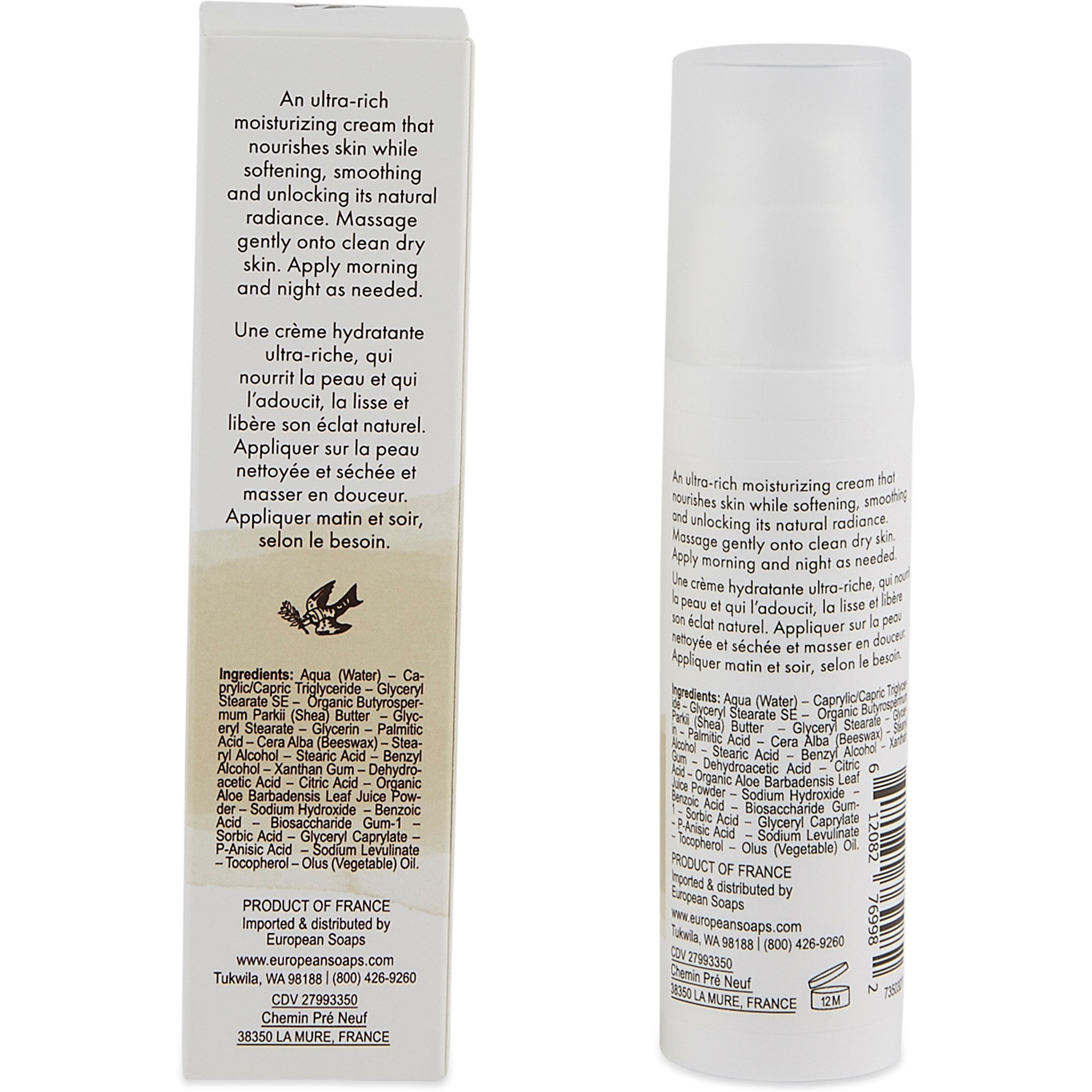 De La Terre - Unscented Face Cream 50ml