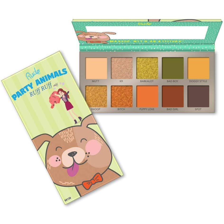 RUDE Party Animals 10 Eyeshadow Palette(D0102H2BP77)