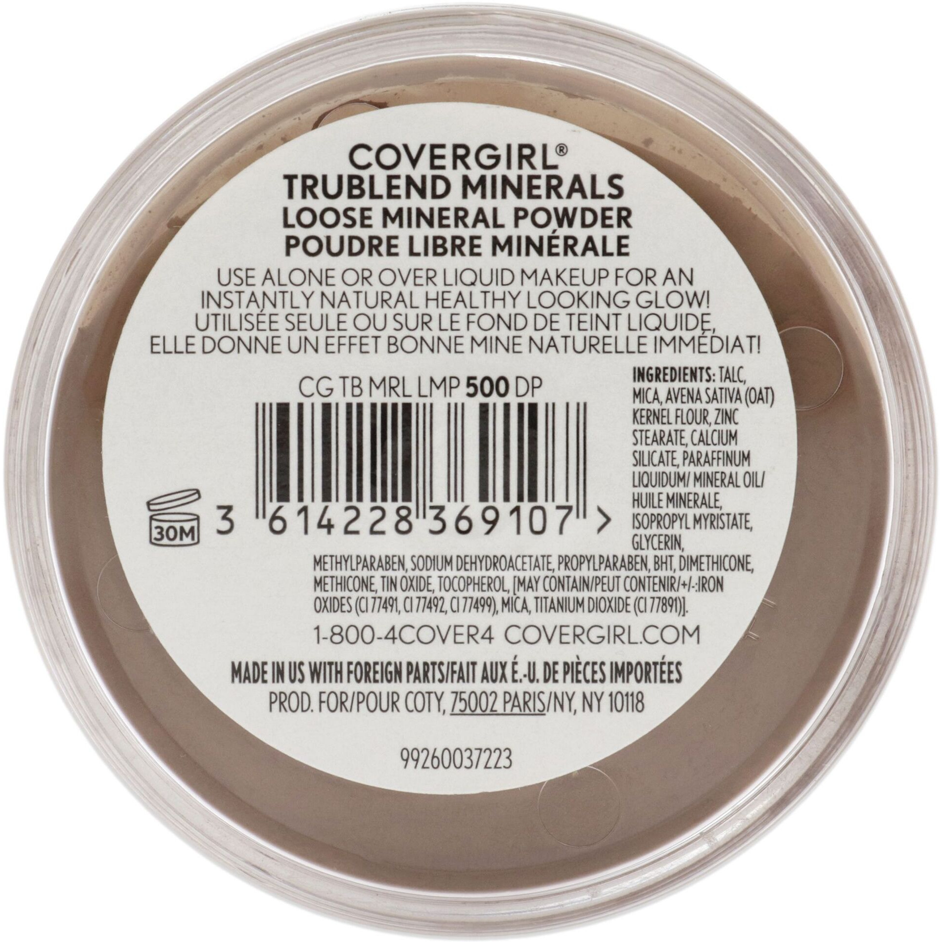 TruBlend Loose Mineral Powder - 500 Deep by CoverGirl for Women - 0.63 oz Powder