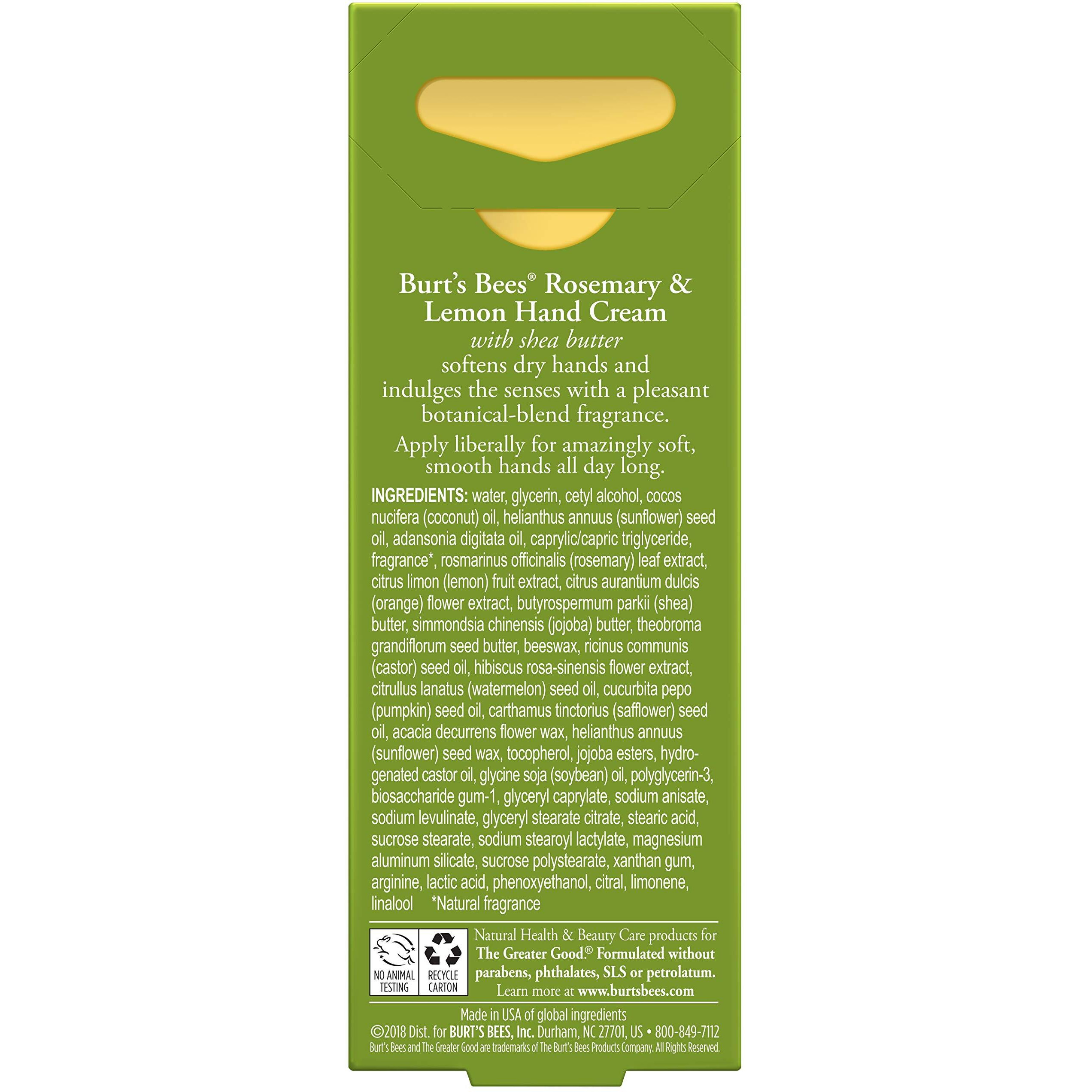 Rosemary and Lemon Hand Cream by Burts Bees for Unisex - 1 oz Hand Cream