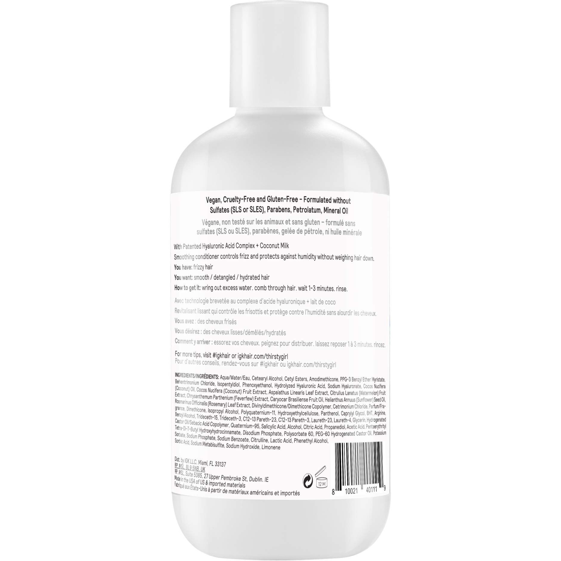 Thirsty Girl Coconut Milk Anti-Frizz Shampoo by IGK for Unisex - 8 oz Shampoo