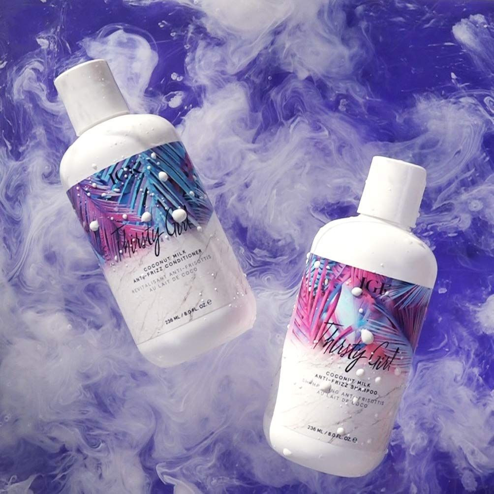 Thirsty Girl Coconut Milk Anti-Frizz Shampoo by IGK for Unisex - 8 oz Shampoo