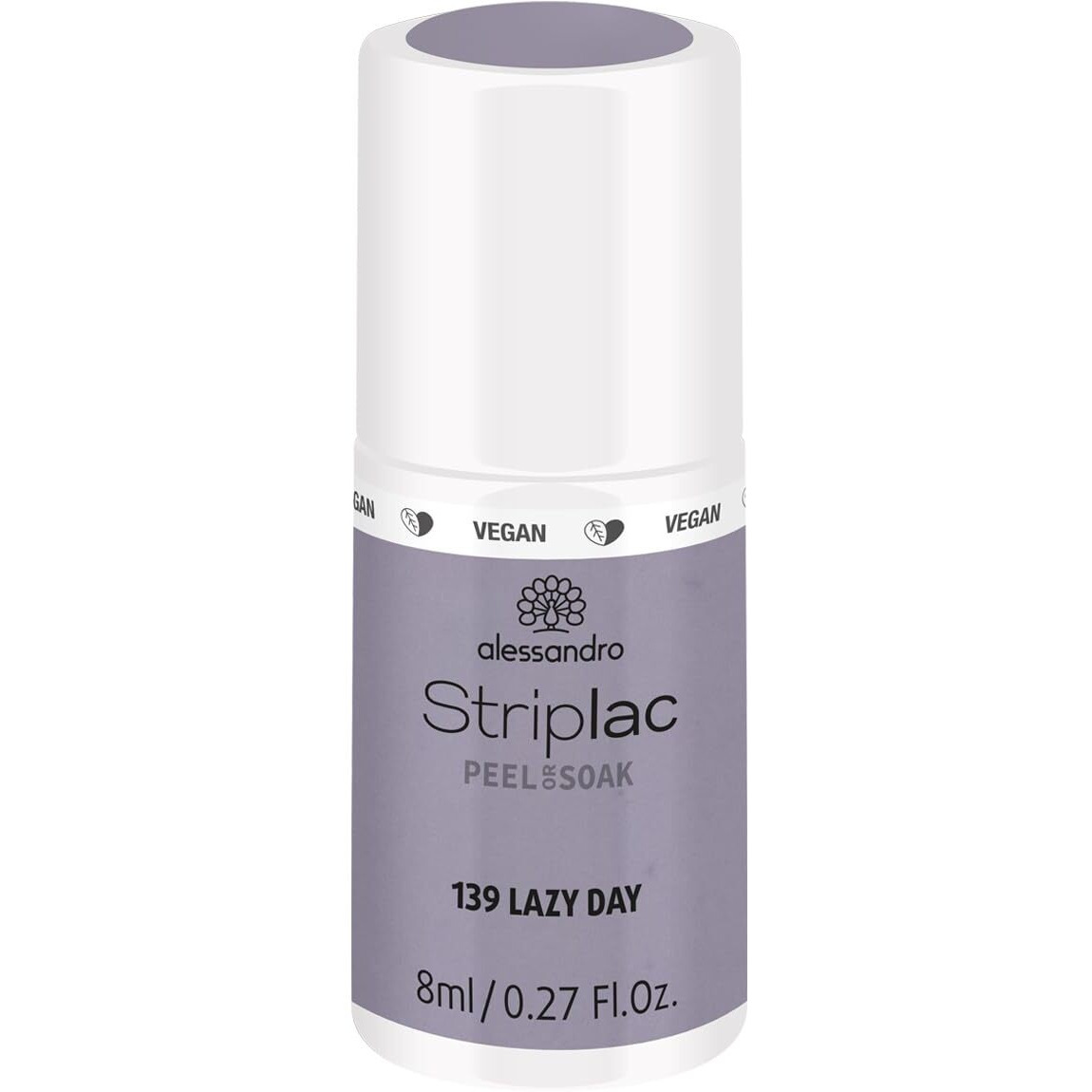 Striplac Peel or Soak - 139 Lazy Day by Alessandro for Women - 0.27 oz Nail Polish