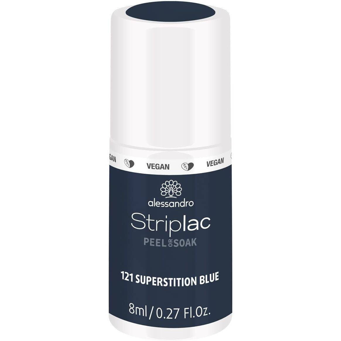 Striplac Peel or Soak - 121 Superstition Blue by Alessandro for Women 0.27 oz Nail Polish
