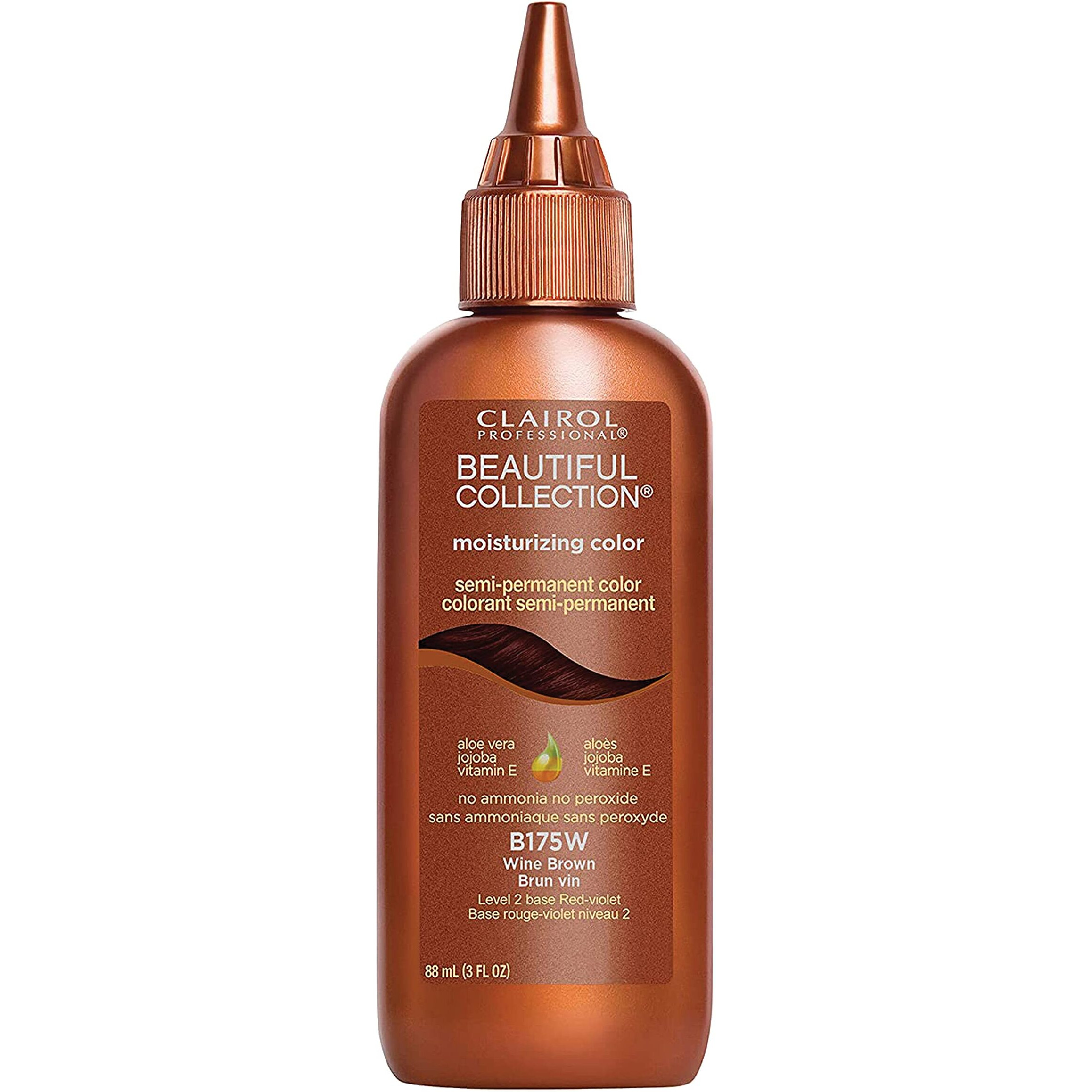 Clairol Professional Beautiful Collection Hair Color, 175w Wine Brown, 3 oz