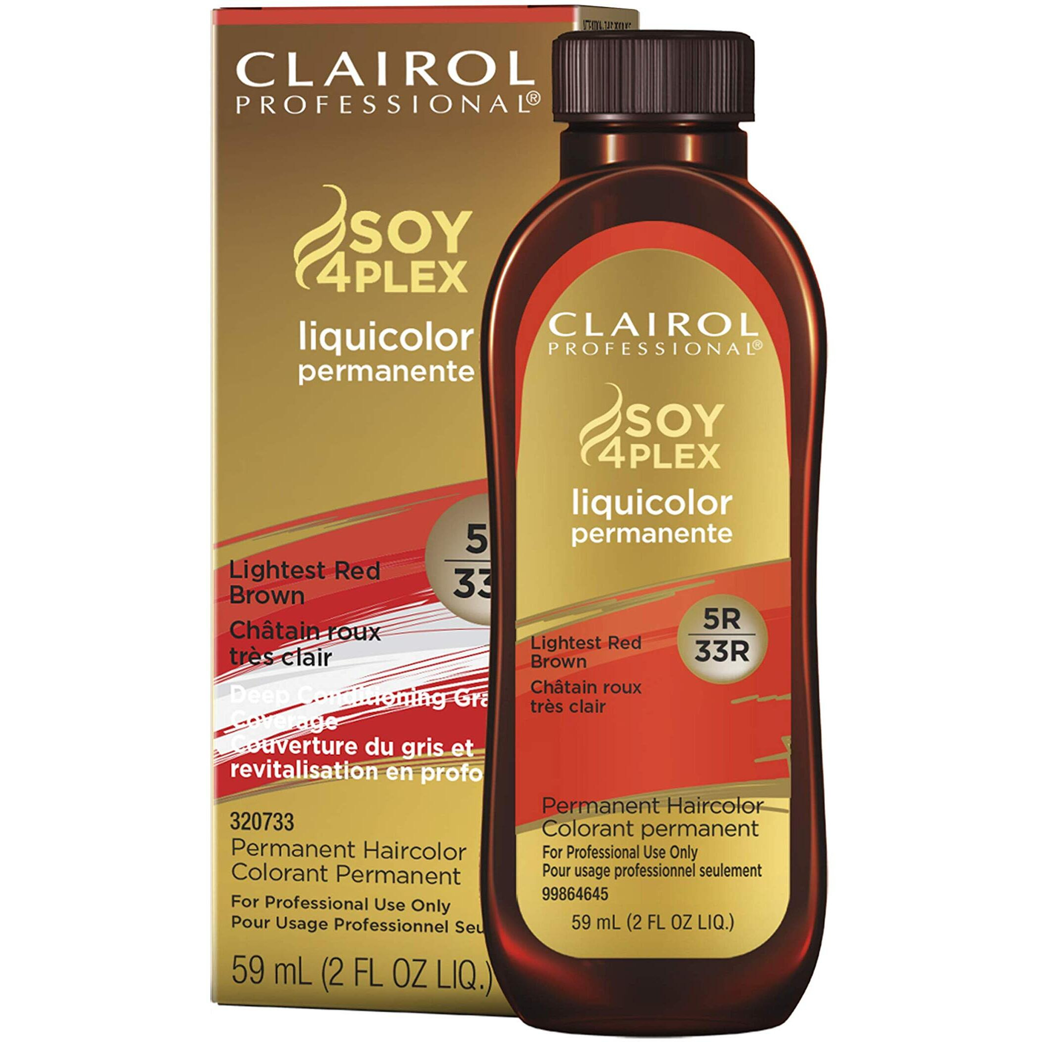Clairol Professional Permanent Liquicolor for Blonde Hair Color, 5r Lightest Red Brown, 2 oz