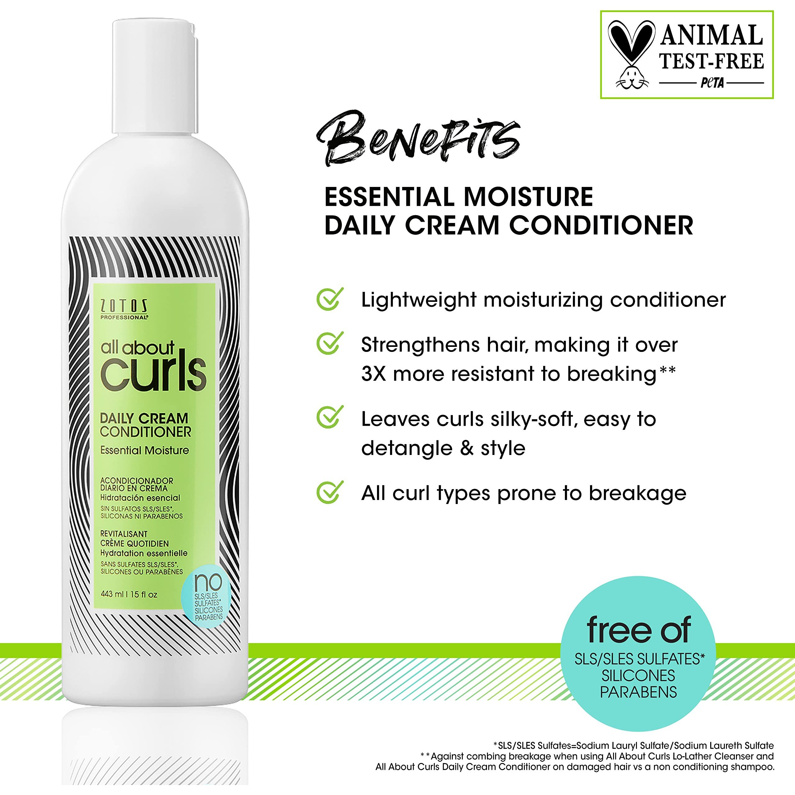 Daily Cream Conditioner by All About Curls for Unisex - 15.0 oz Conditioner
