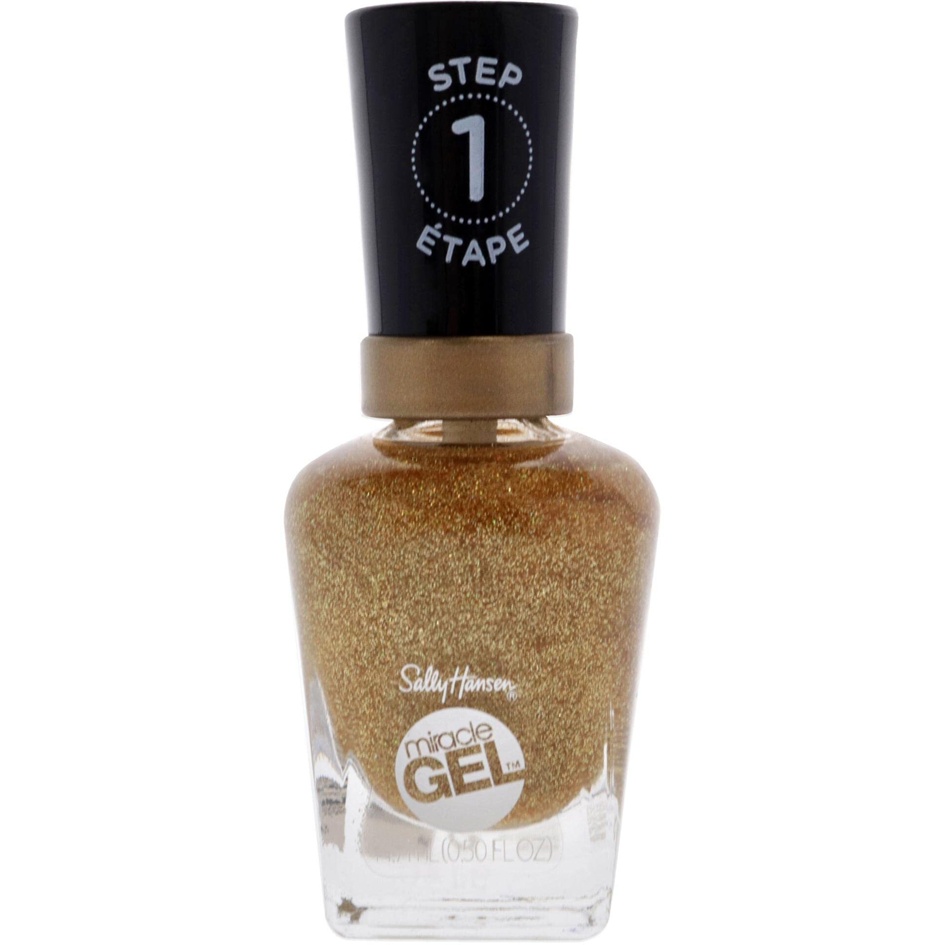 Miracle Gel Nail Polish - 155 Five Golden Blings by Sally Hansen for Women - 0.5 oz Nail Polish