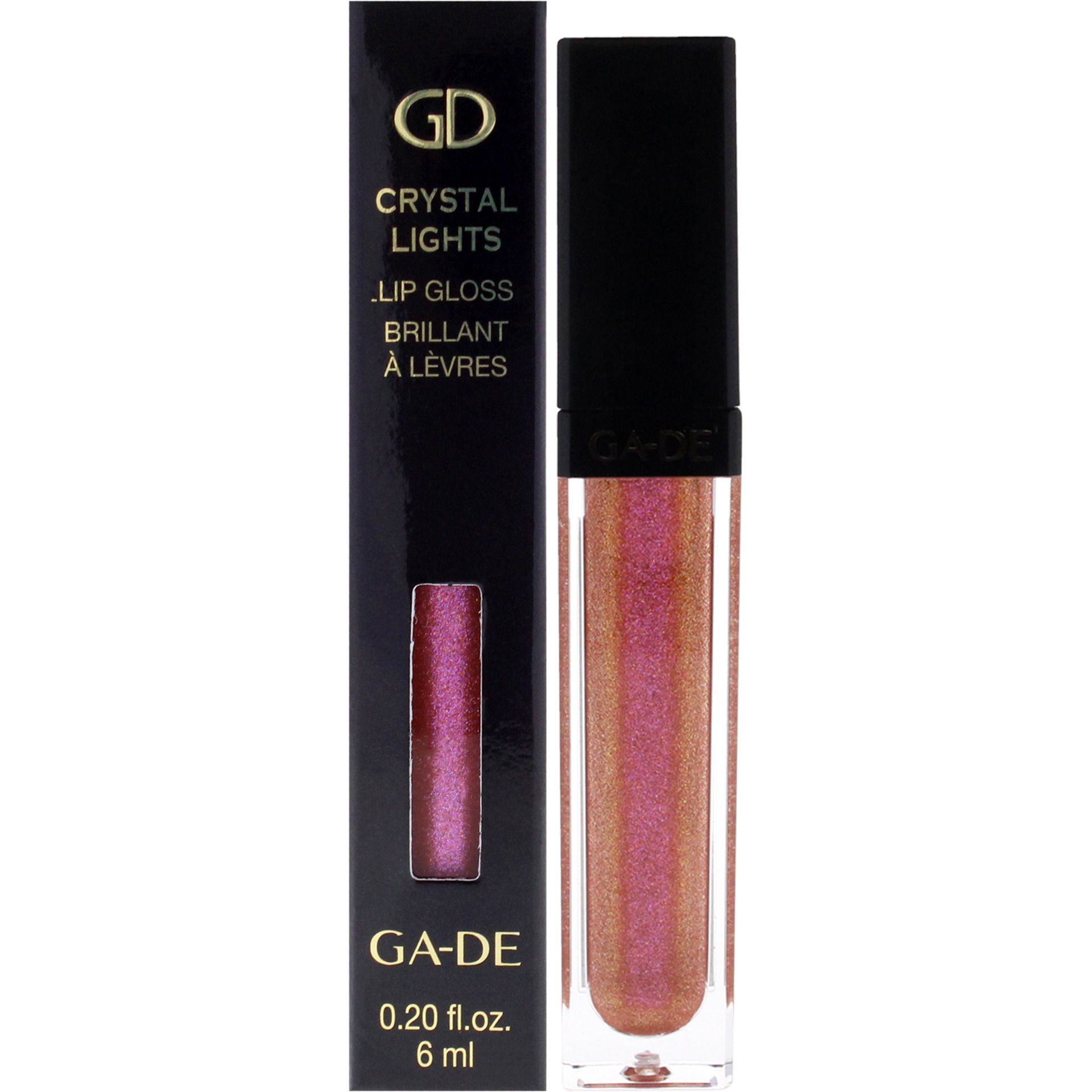 Crystal Lights Lip Gloss - 812 Unicorn Shine by GA-DE for Women - 0.2 oz Lip Gloss