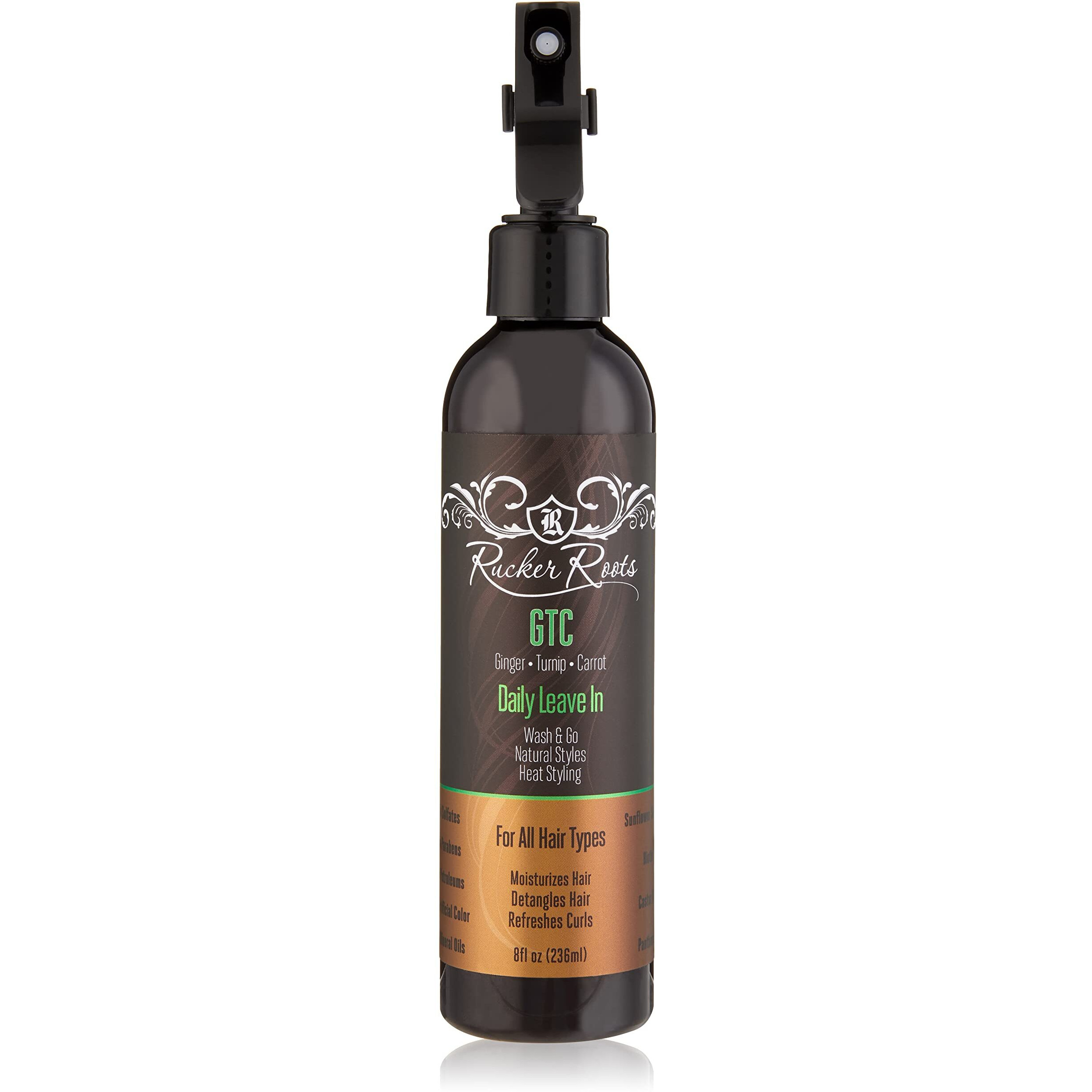 Rucker Roots Daily Leave In Conditioning Spray |Refreshes Curls| Moisturizes Hair|