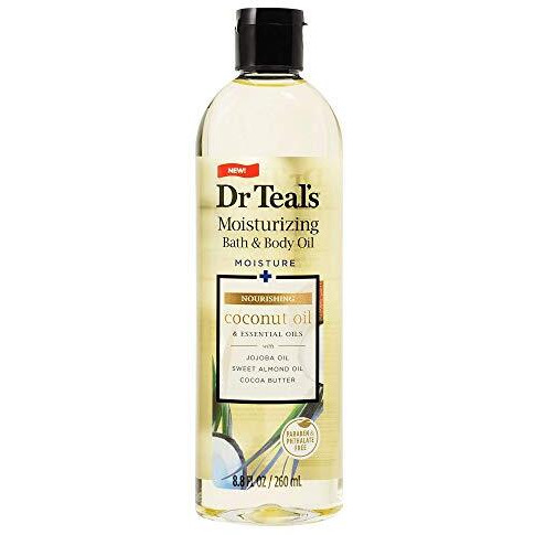 Moisturizing Nourishing Bath & Body Essential Oil, Coconut Oil, 8.8 fl oz (Pack of 2)