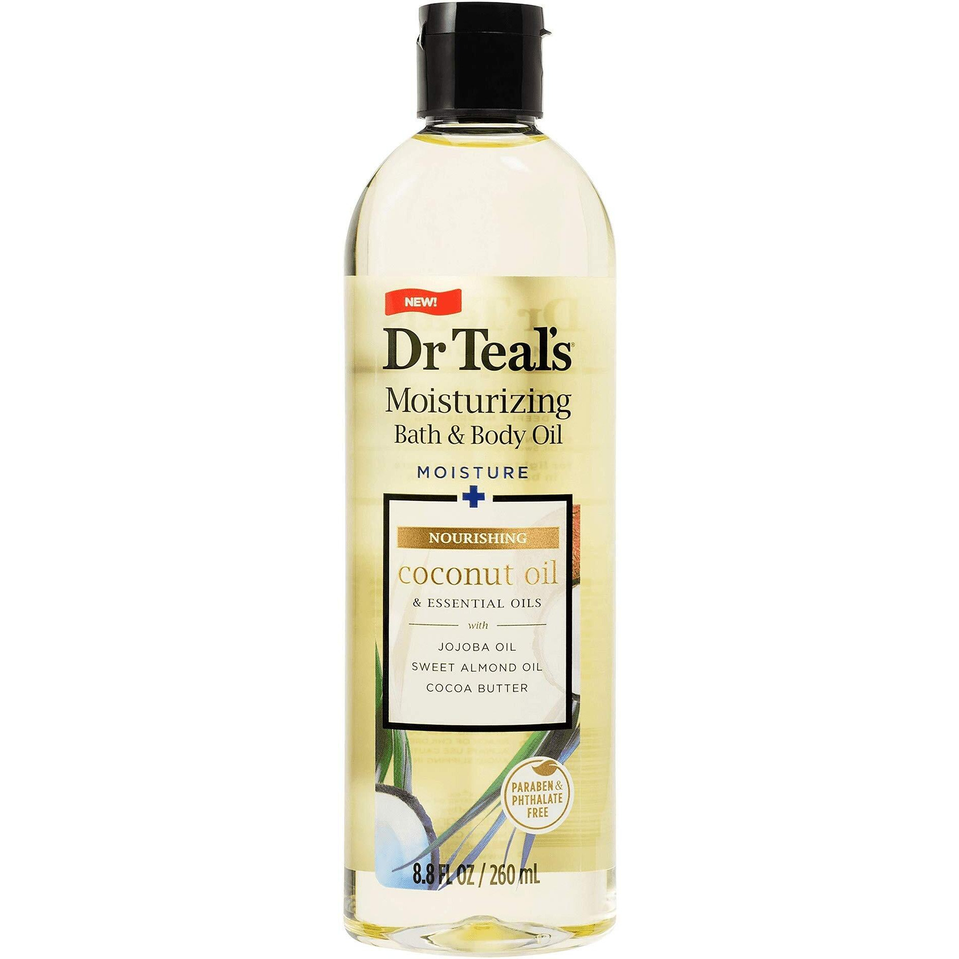 Moisturizing Nourishing Bath & Body Essential Oil, Coconut Oil, 8.8 fl oz (Pack of 2)