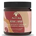 As I Am JBCO Masque 8oz - Deep Conditioning & Hydration - Repairs, Restores Scalp Health - Vegan & Cruelty Free - Enriched with Nano Jamaican Black Castor Oil, Vitamins C & E