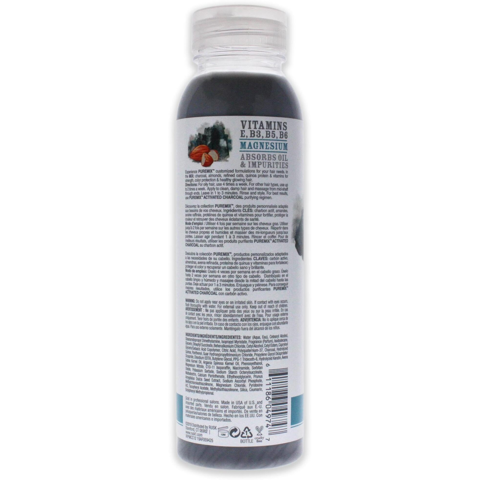 Puremix Activated Charcoal Purifying Conditioner by Rusk for Unisex - 12 oz Conditioner