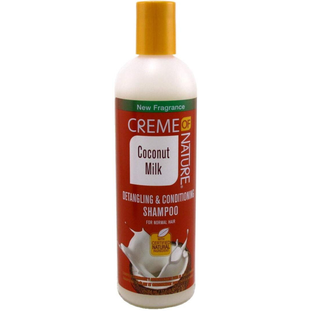 Creme Of Nature Coconut Milk Detangling Shampoo 12 Ounce (Pack of 2)