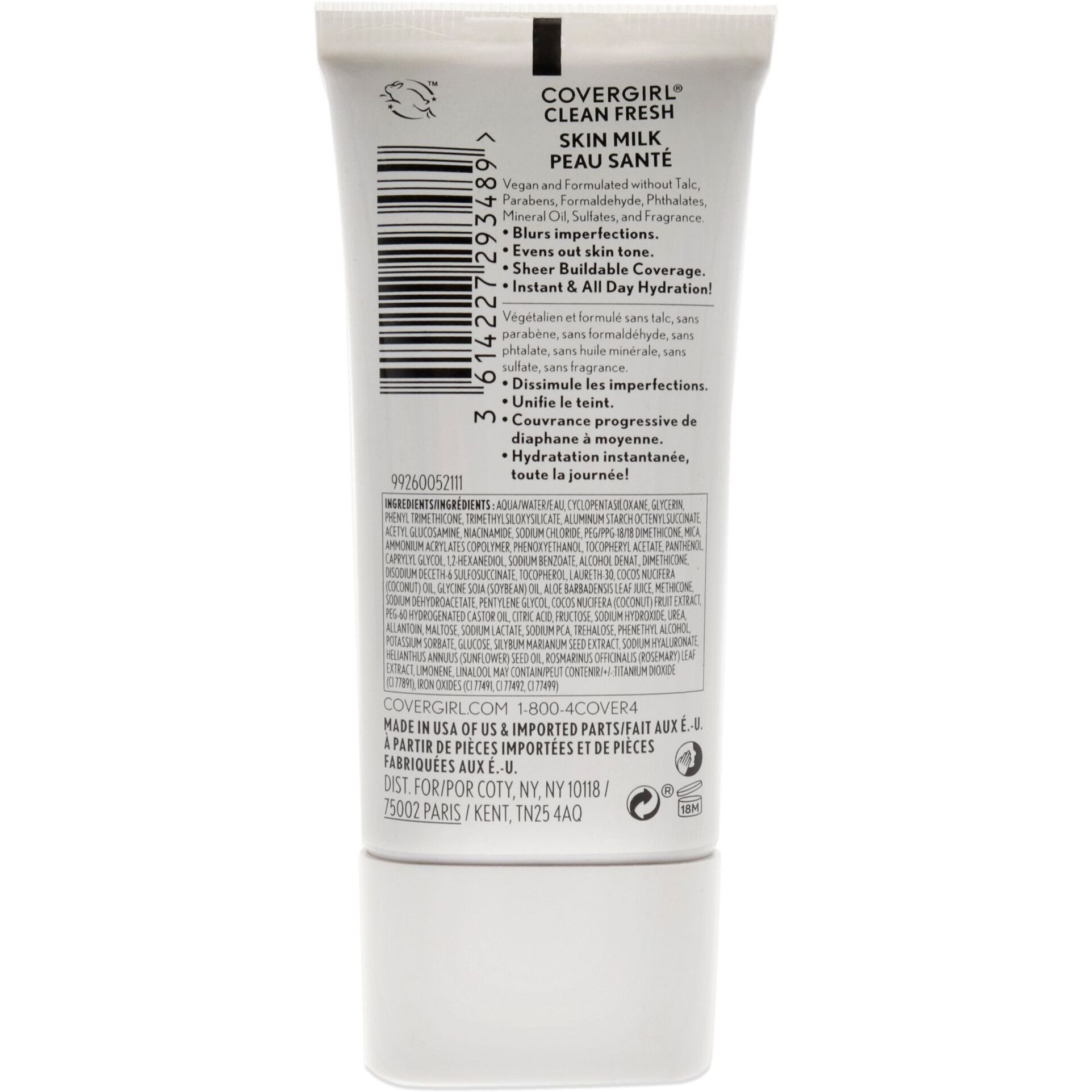 Clean Fresh Skin Milk Foundation - 630 Deep Dark by CoverGirl for Women - 1 oz Foundation