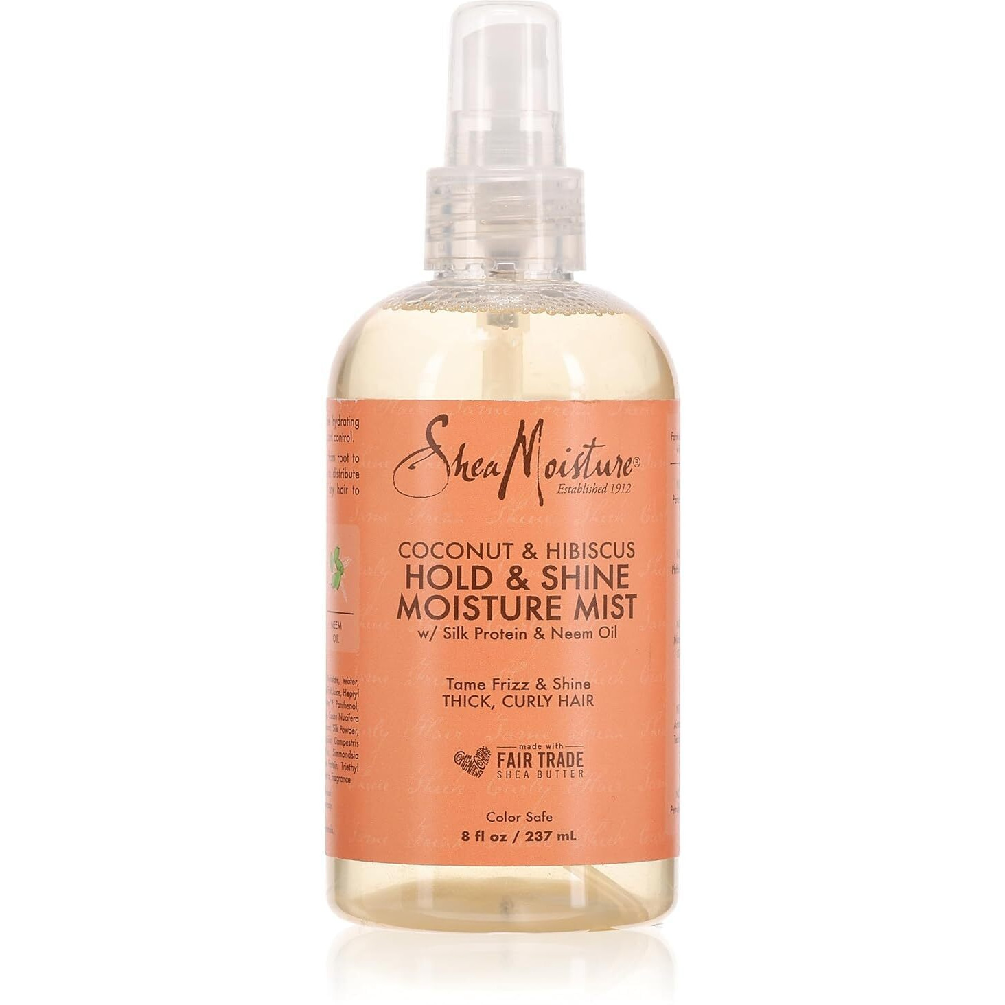 Shea Moisture Coconut & Hibiscus Hold & Shine Moisture Mist, 8 Ounce