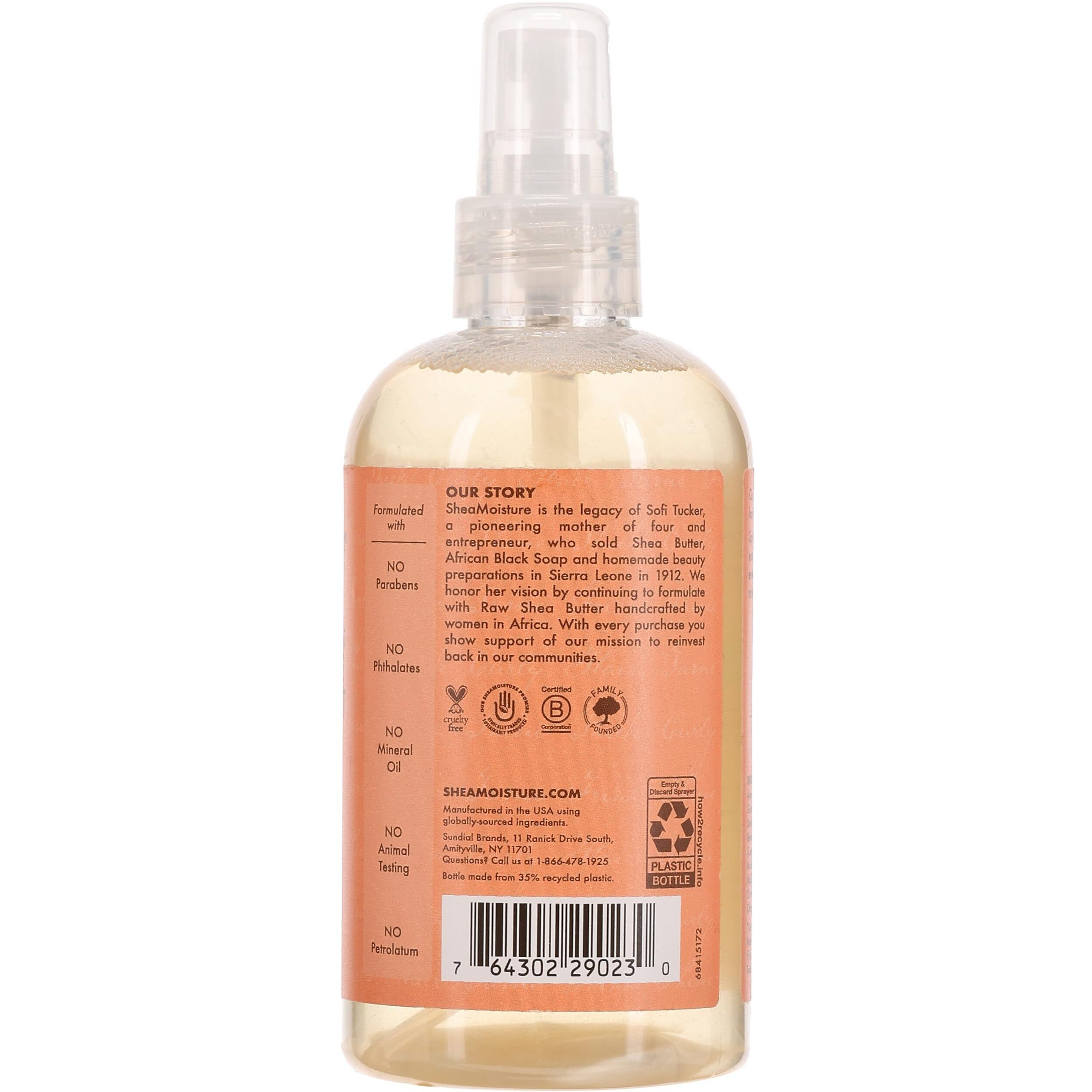 Shea Moisture Coconut & Hibiscus Hold & Shine Moisture Mist, 8 Ounce