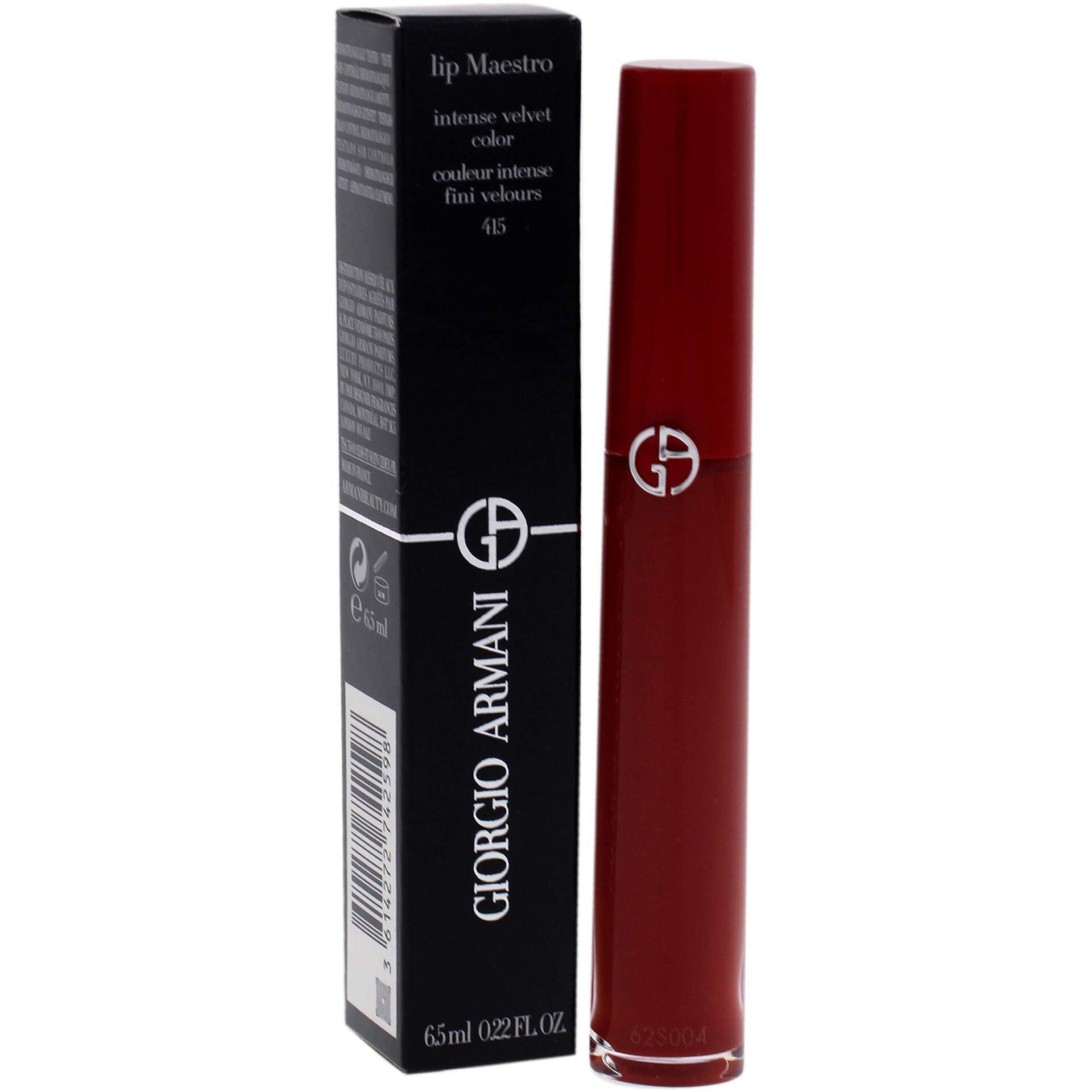 Lip Maestro Liquid Lipstick - 415 Redwood by Giorgio Armani for Women - 0.22 oz Lipstick